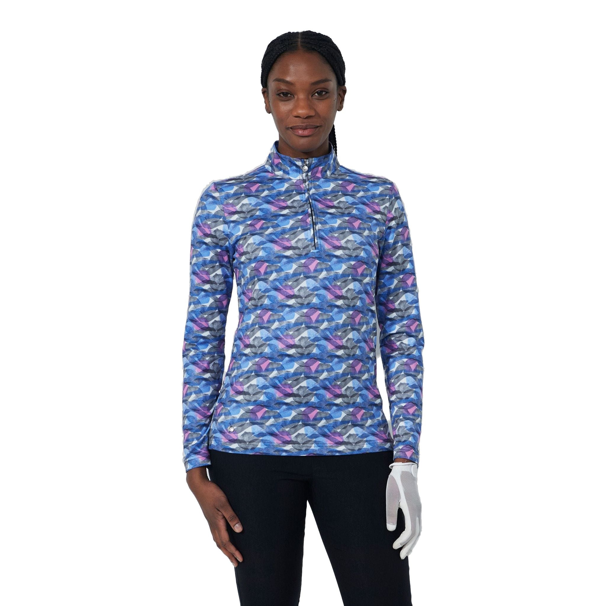 Polo imprimé pêche Daily Sports pour femme