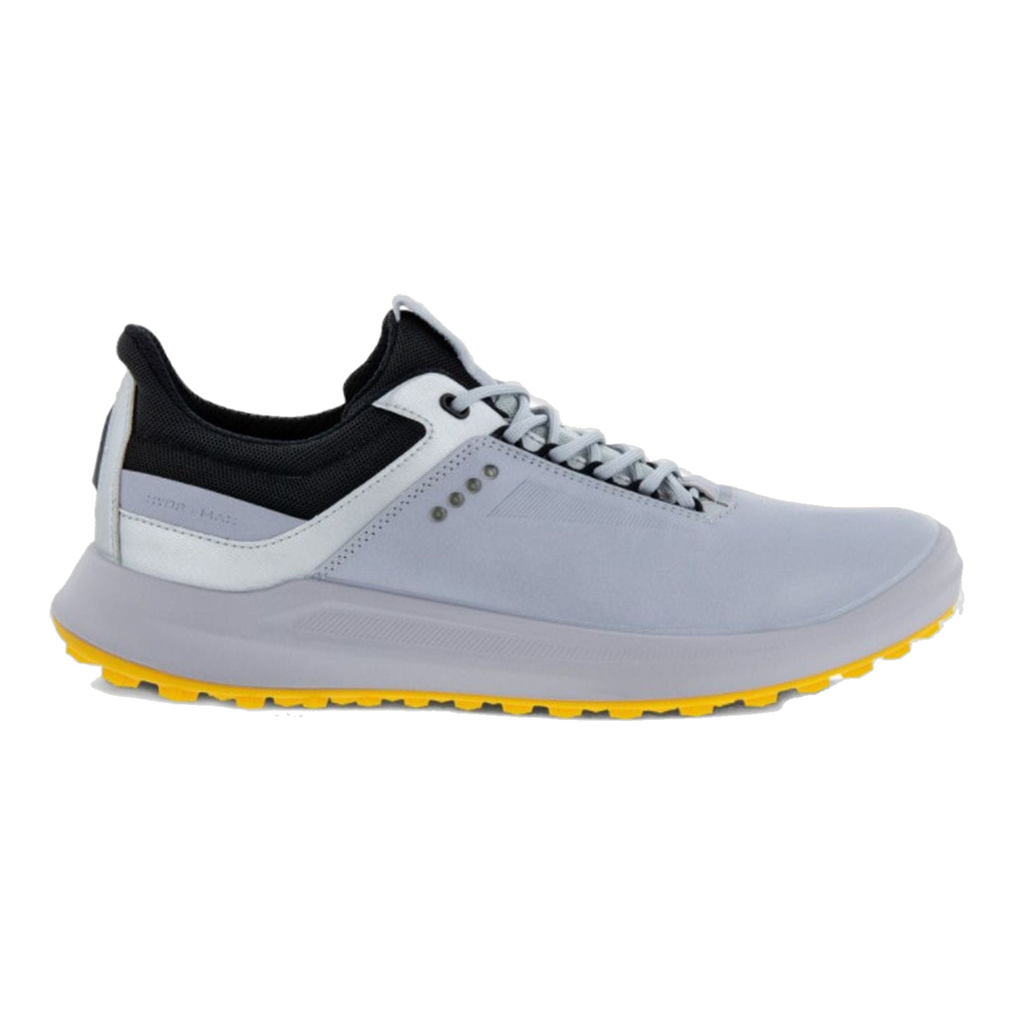 Chaussures de golf Ecco Core grises/jaunes pour hommes
