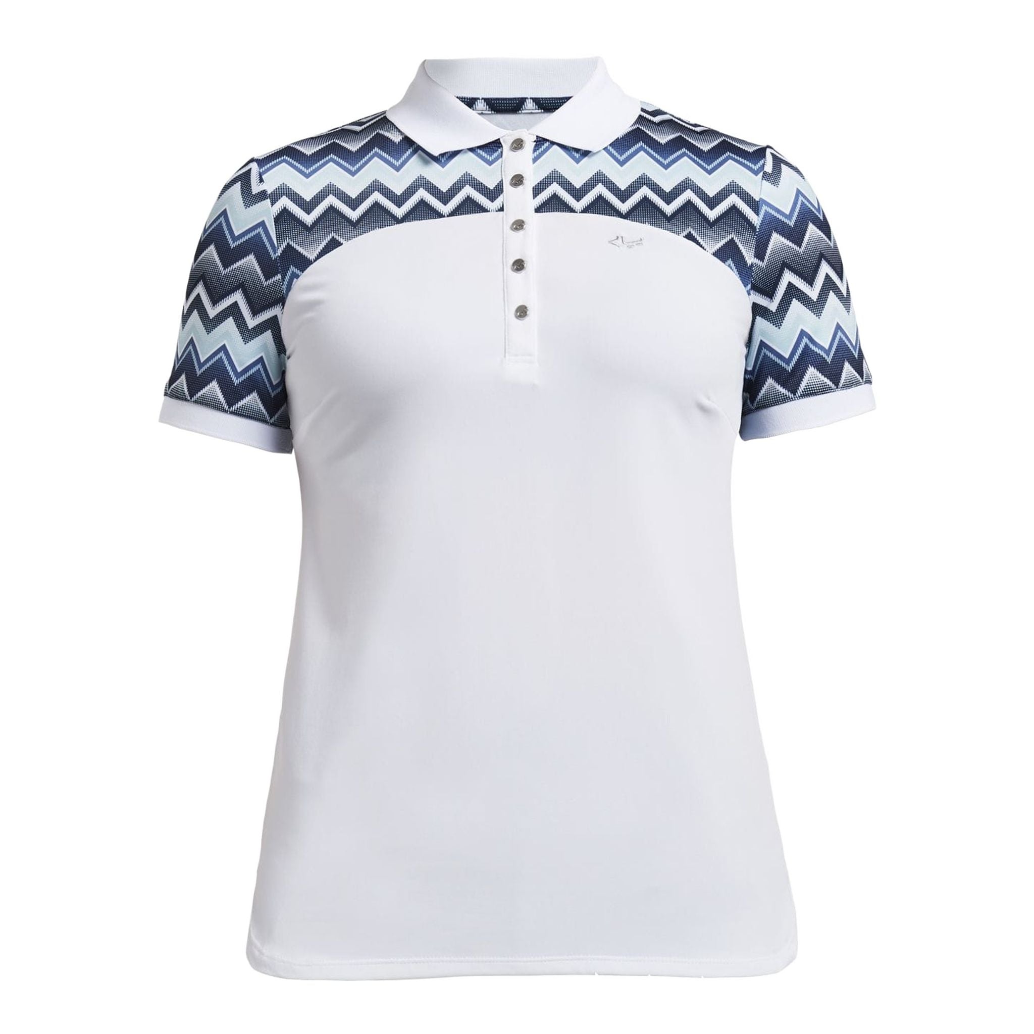 Polo Röhnisch Element Block Zigzag Bleu Femme