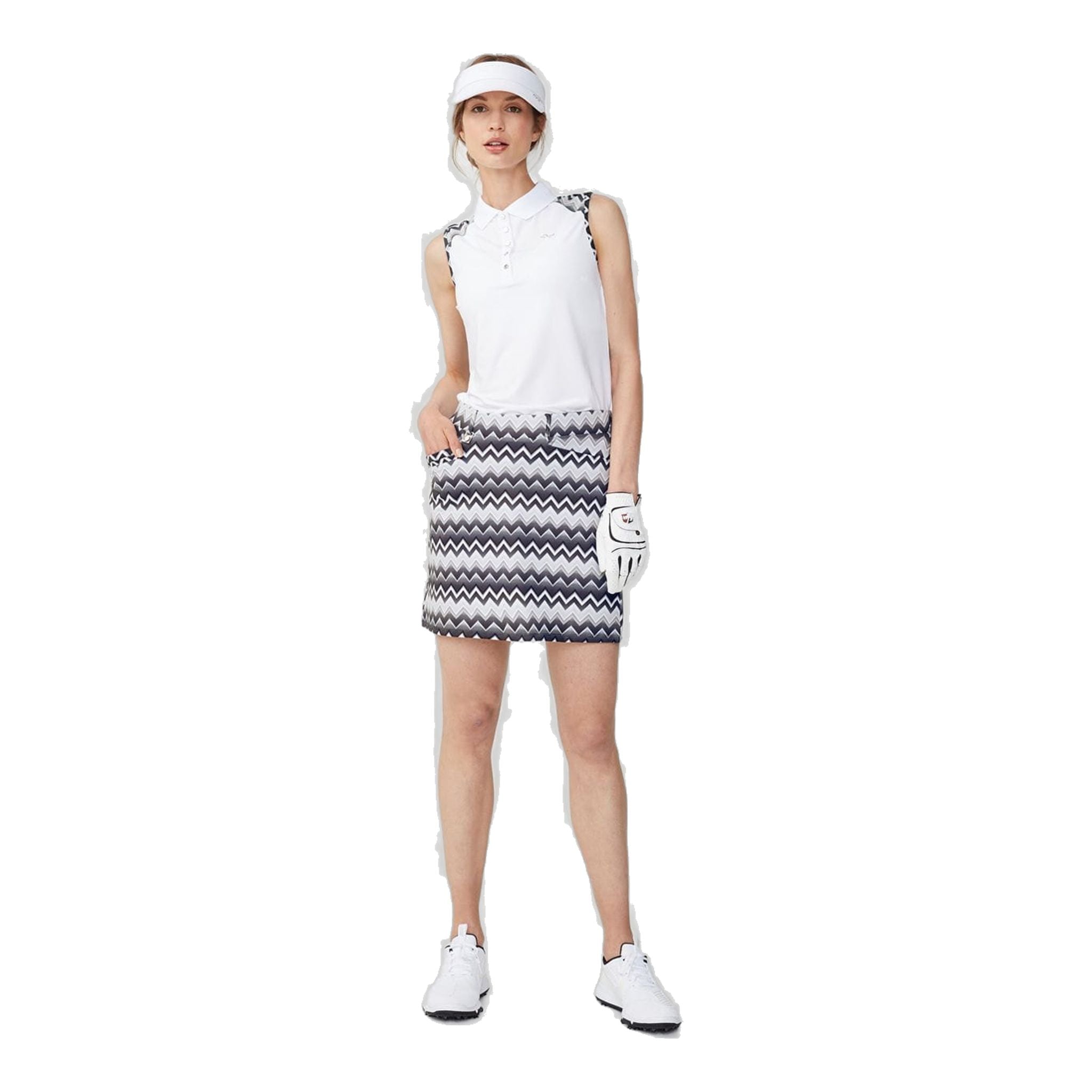 Polo Röhnisch Element SL Zigzag Sable Femme