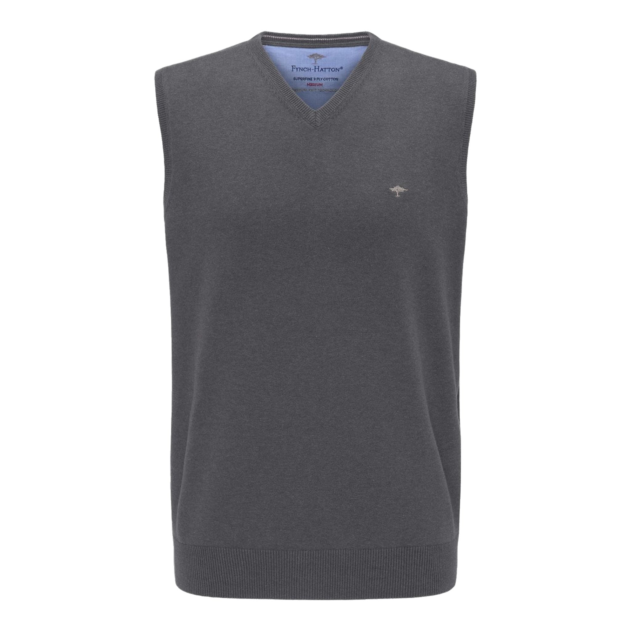 Pull Fynch Hatton M Slipover SL Gris cendré Homme