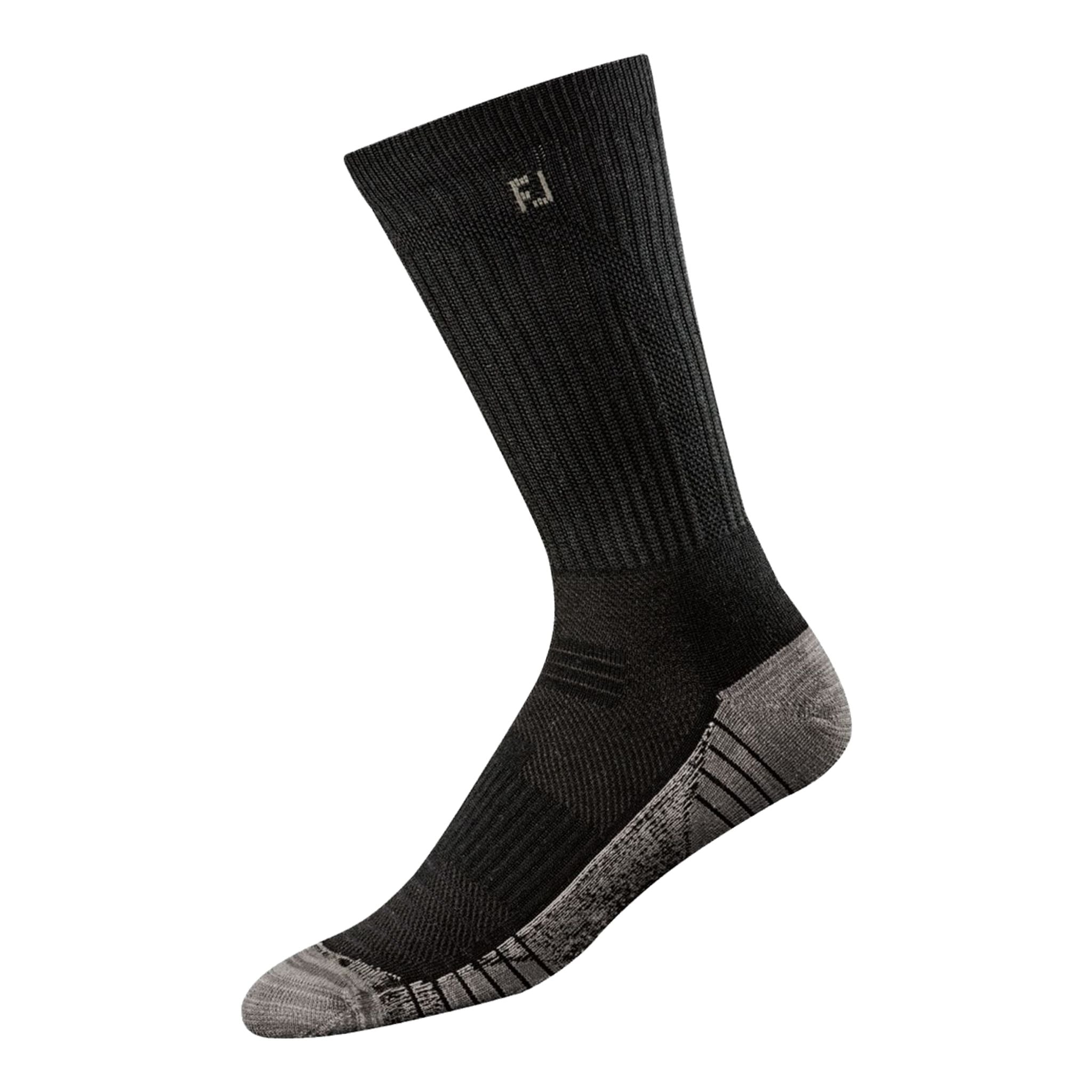 Chaussettes Footjoy TechSof Tour Crew Noir/Gris Homme