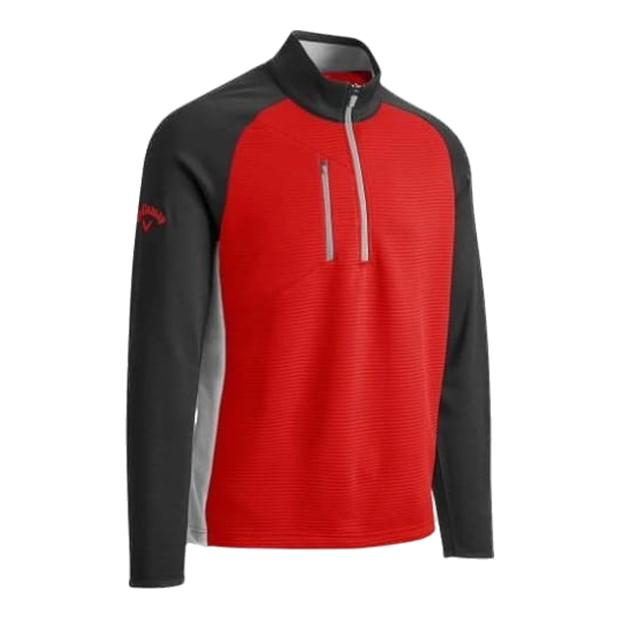 Pull Callaway M 1/2 Zip Emea Mi-lourd Rouge Homme