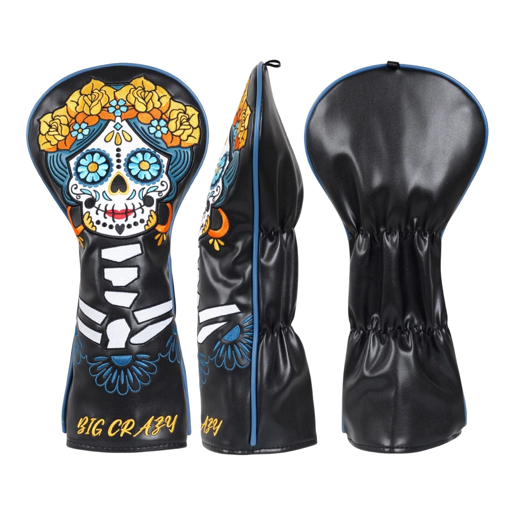 Couvre-chefs brodés Dia De Los Muertos Couvre-chef de pilote