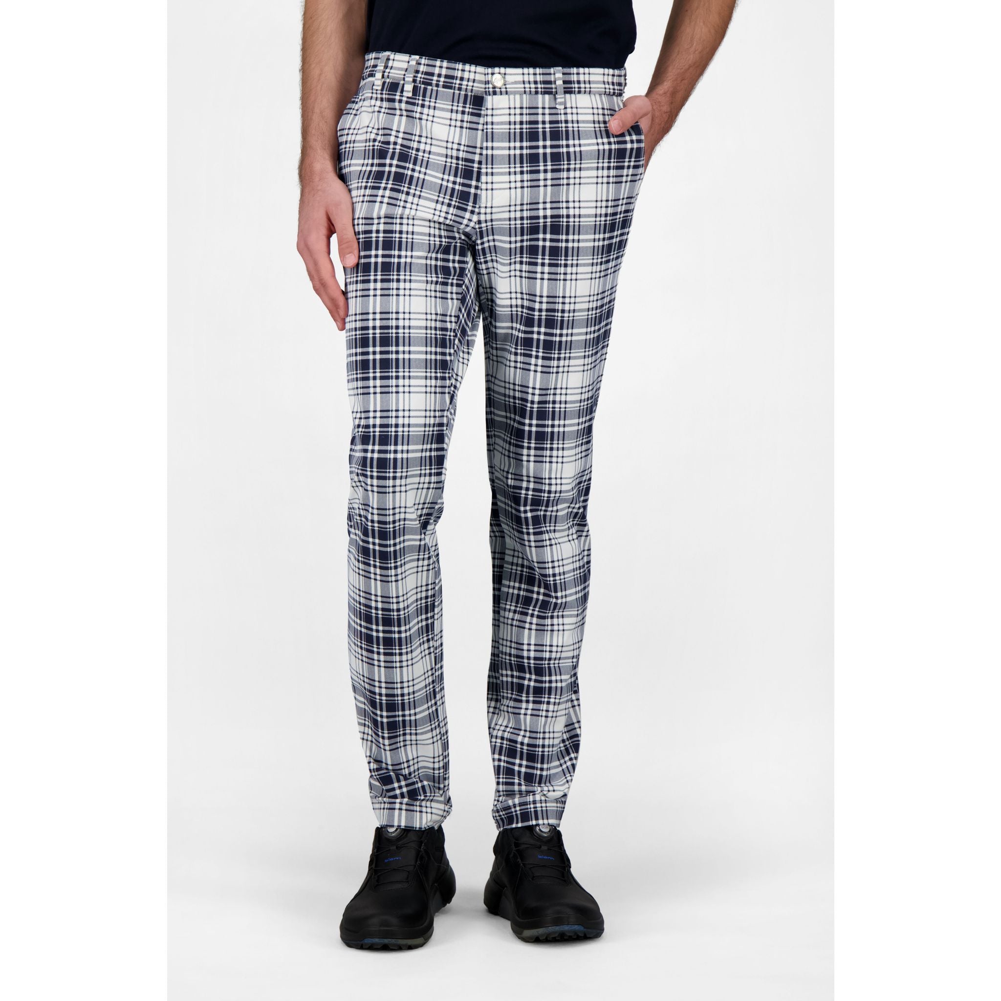 Pantalon de golf à carreaux Alberto Ian pour homme