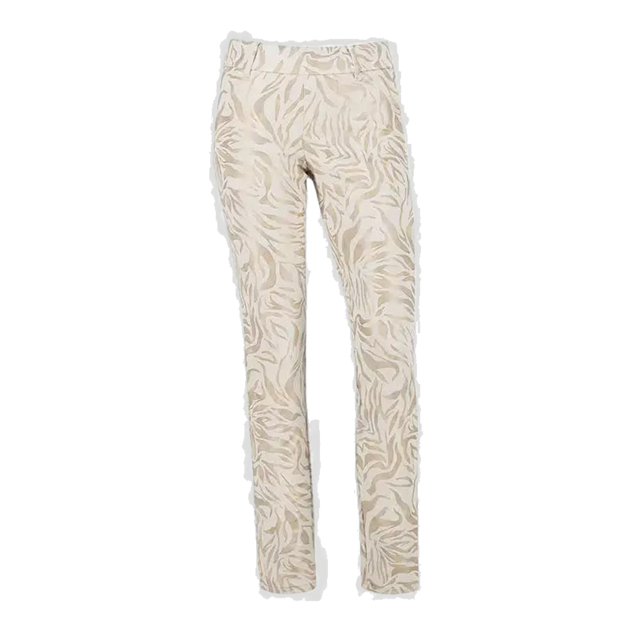 Pantalon de golf en jersey imprimé doré Alberto Lucy pour femme