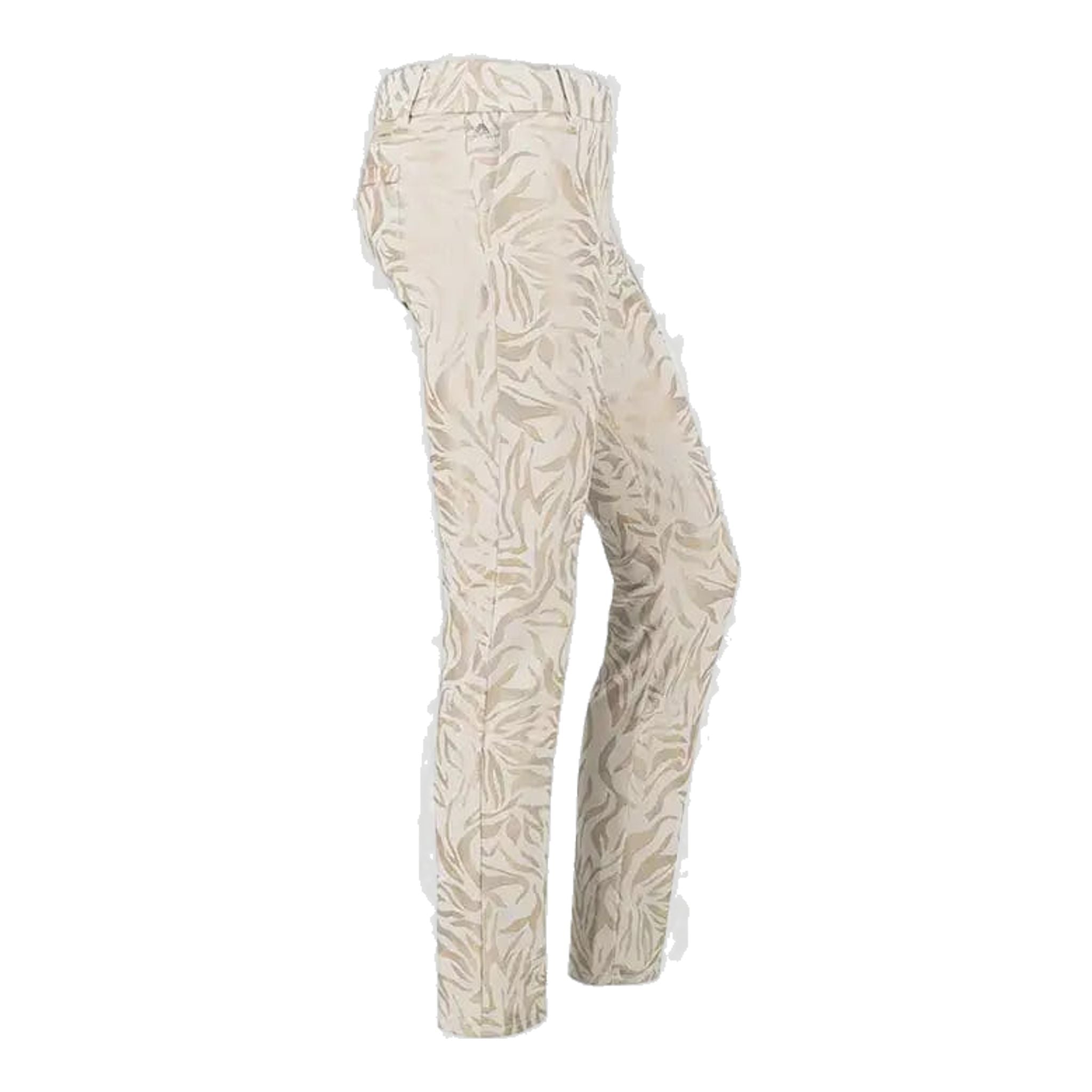 Pantalon de golf en jersey imprimé doré Alberto Lucy pour femme