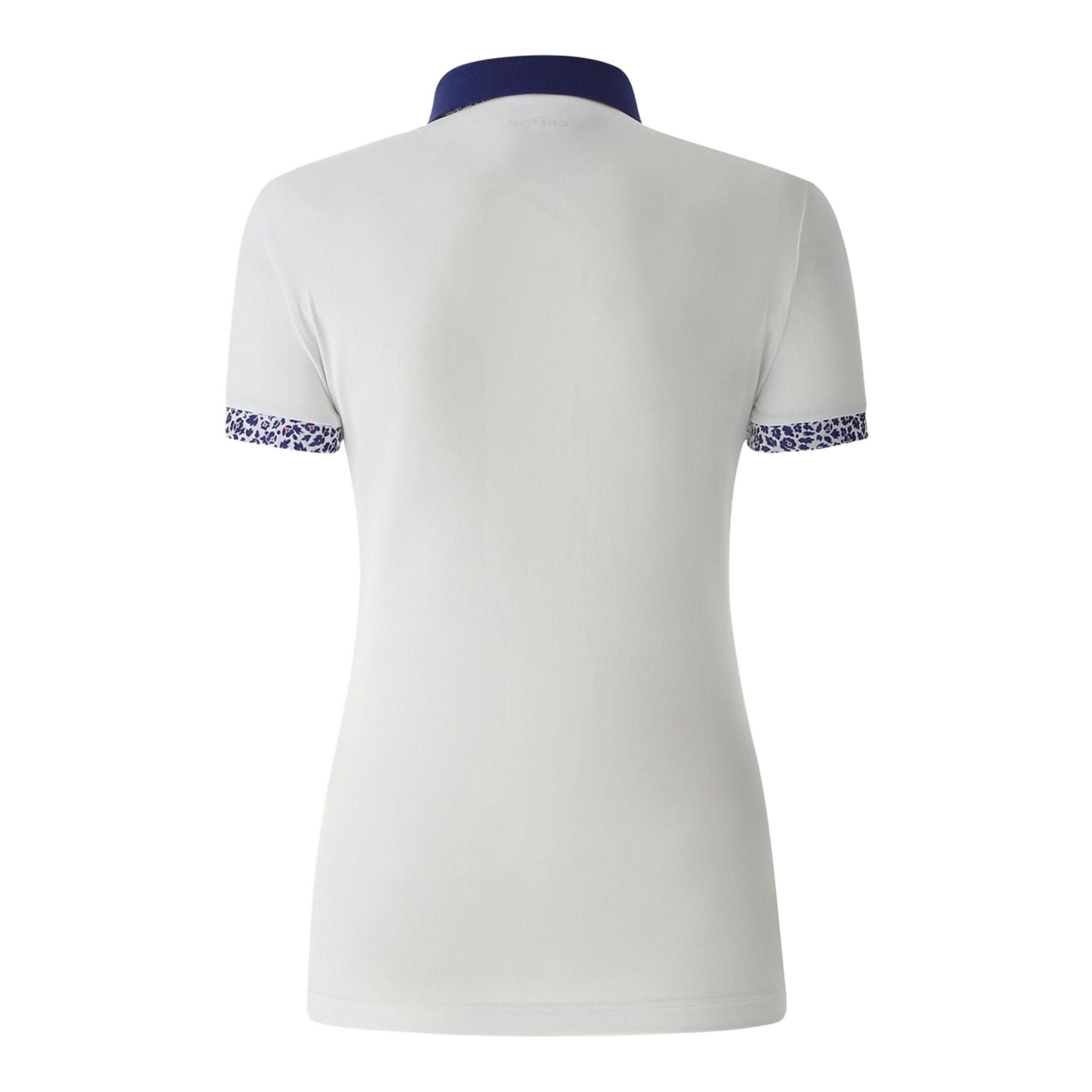 Polo Chervo W Angelie SS blanc (motif col et manches) Femme