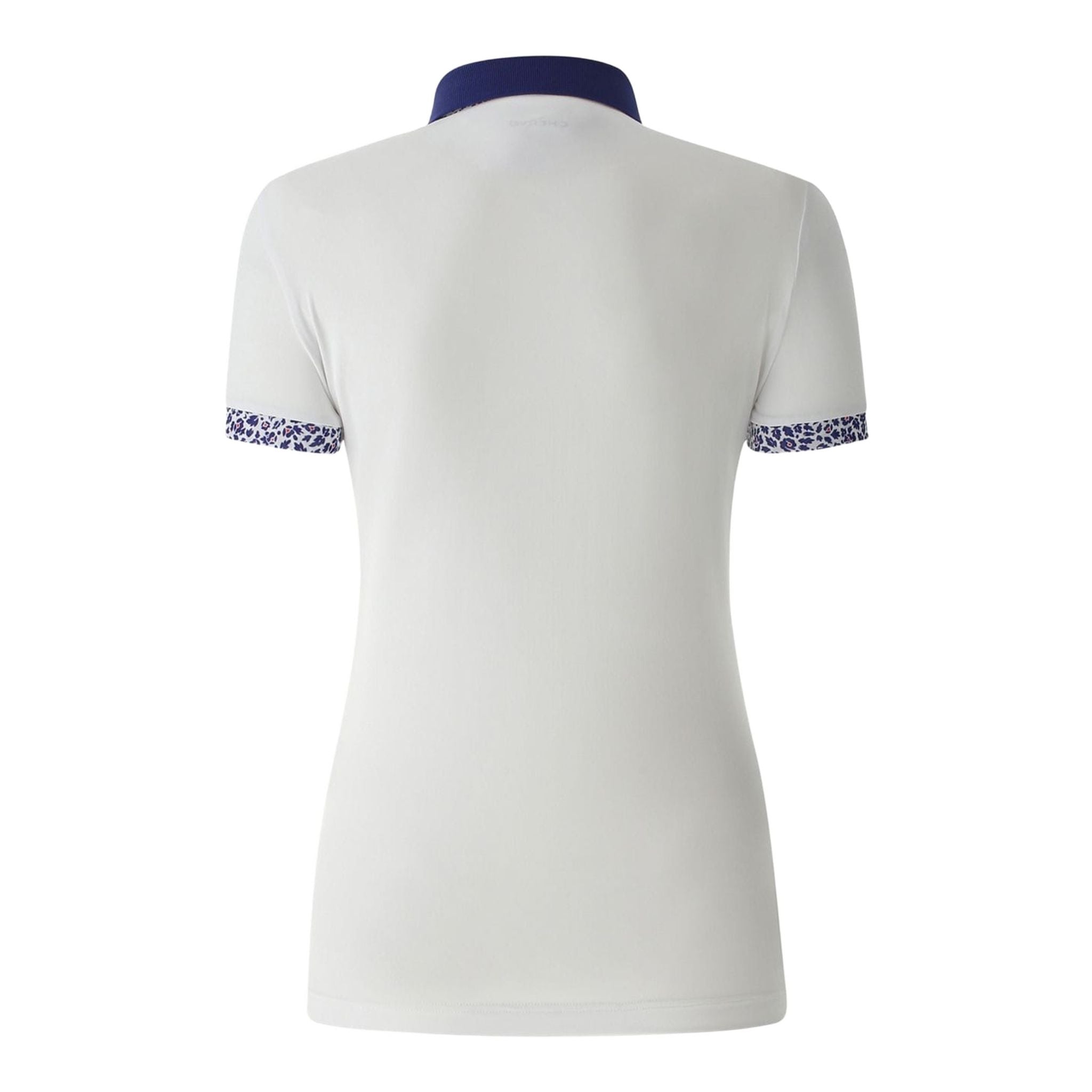 Polo Chervo W Angelie SS blanc (motif col et manches) Femme