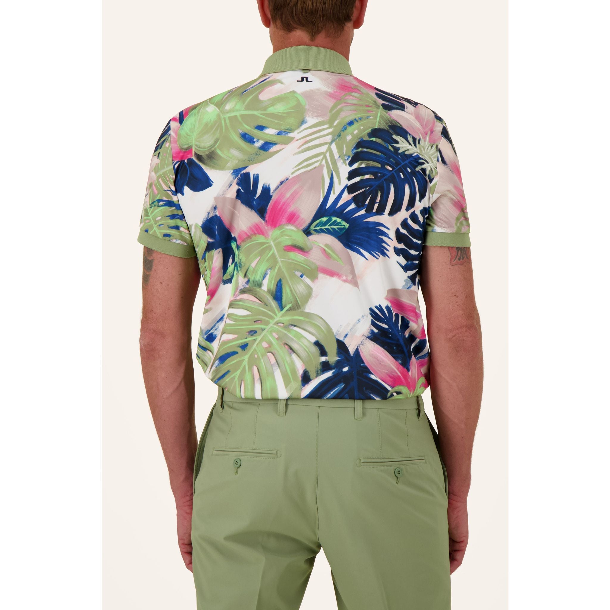 J. Lindeberg Tour Tech Reg Fit Polo imprimé hommes