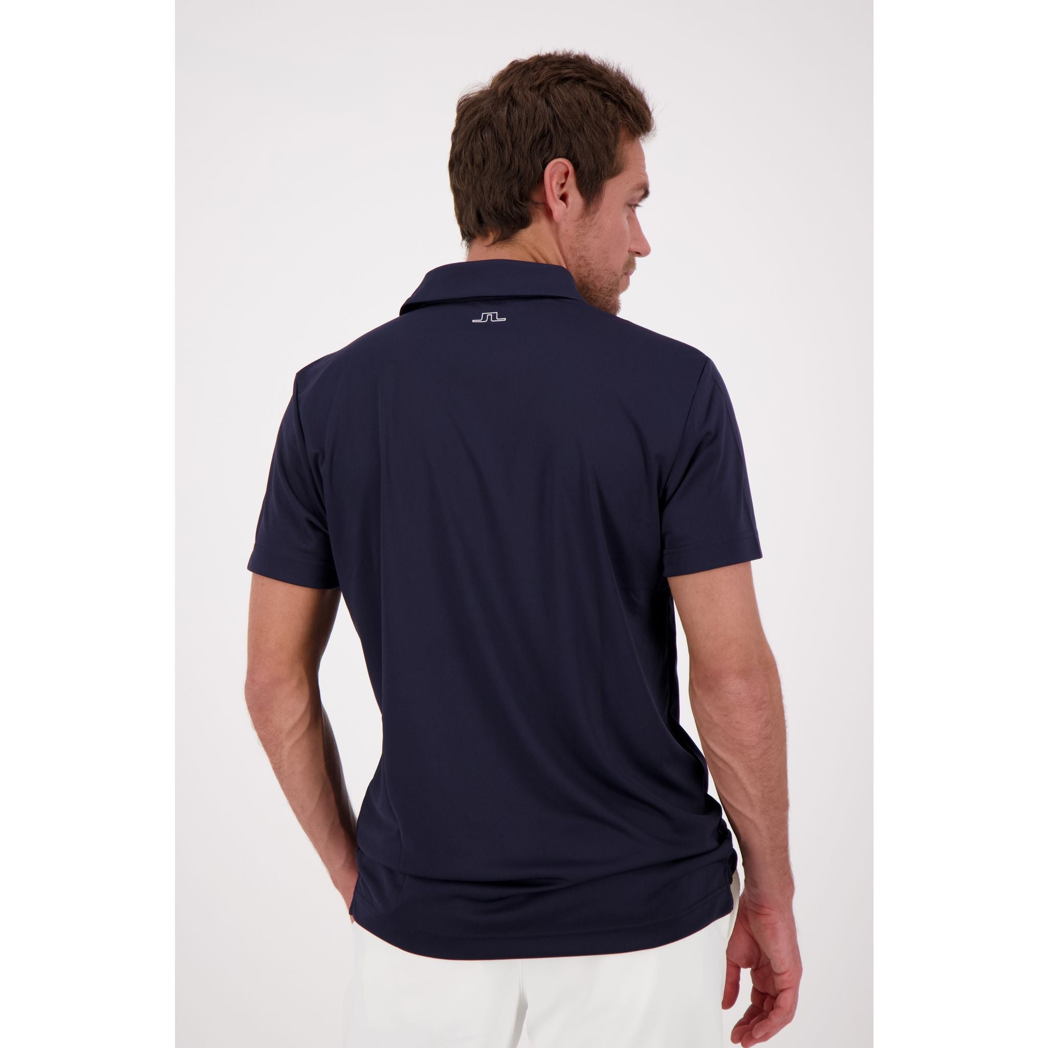 Polo J. Lindeberg M Clay coupe classique manches courtes JL bleu marine homme