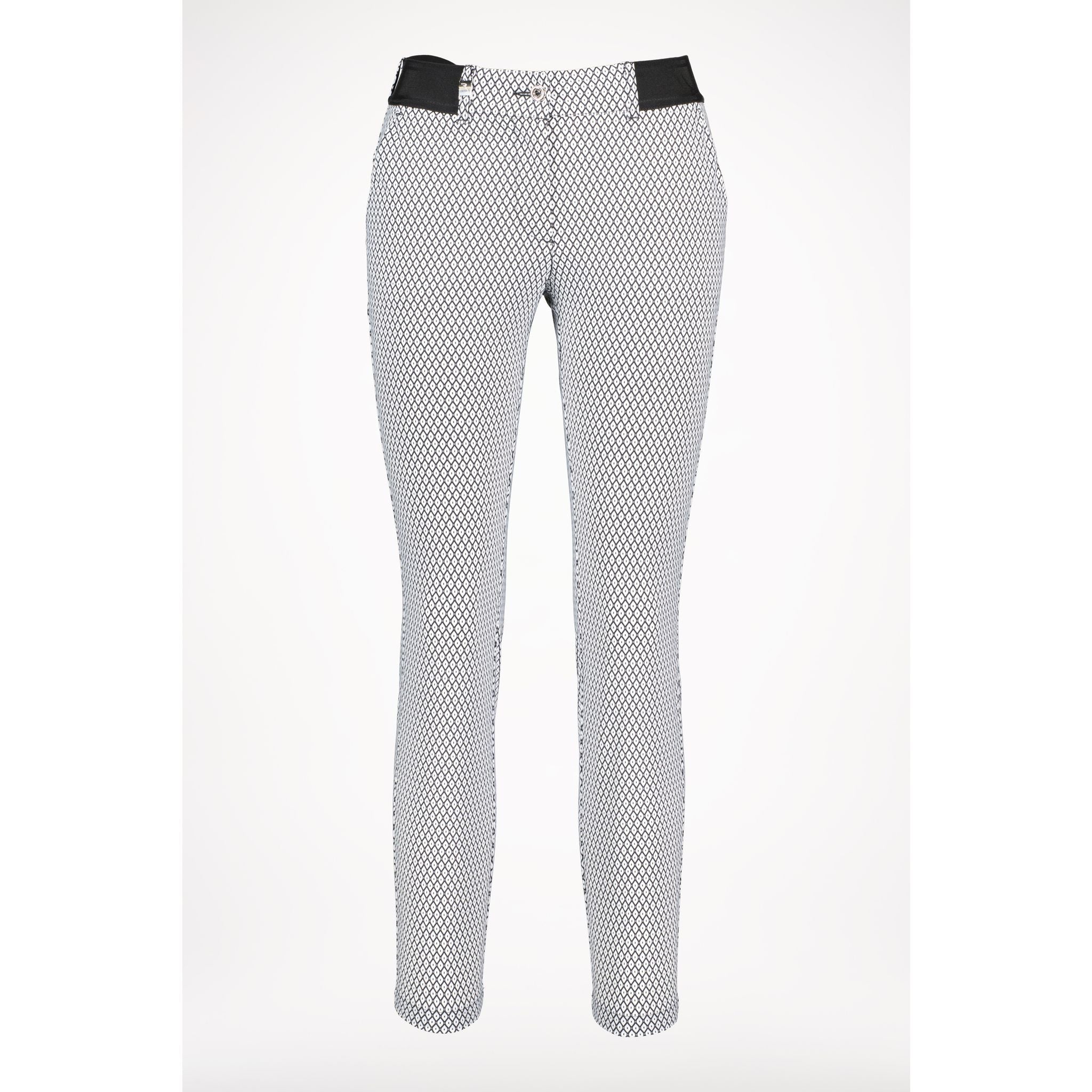 Pantalon Chervo W Stellato 7/8 Noir/Blanc Femme