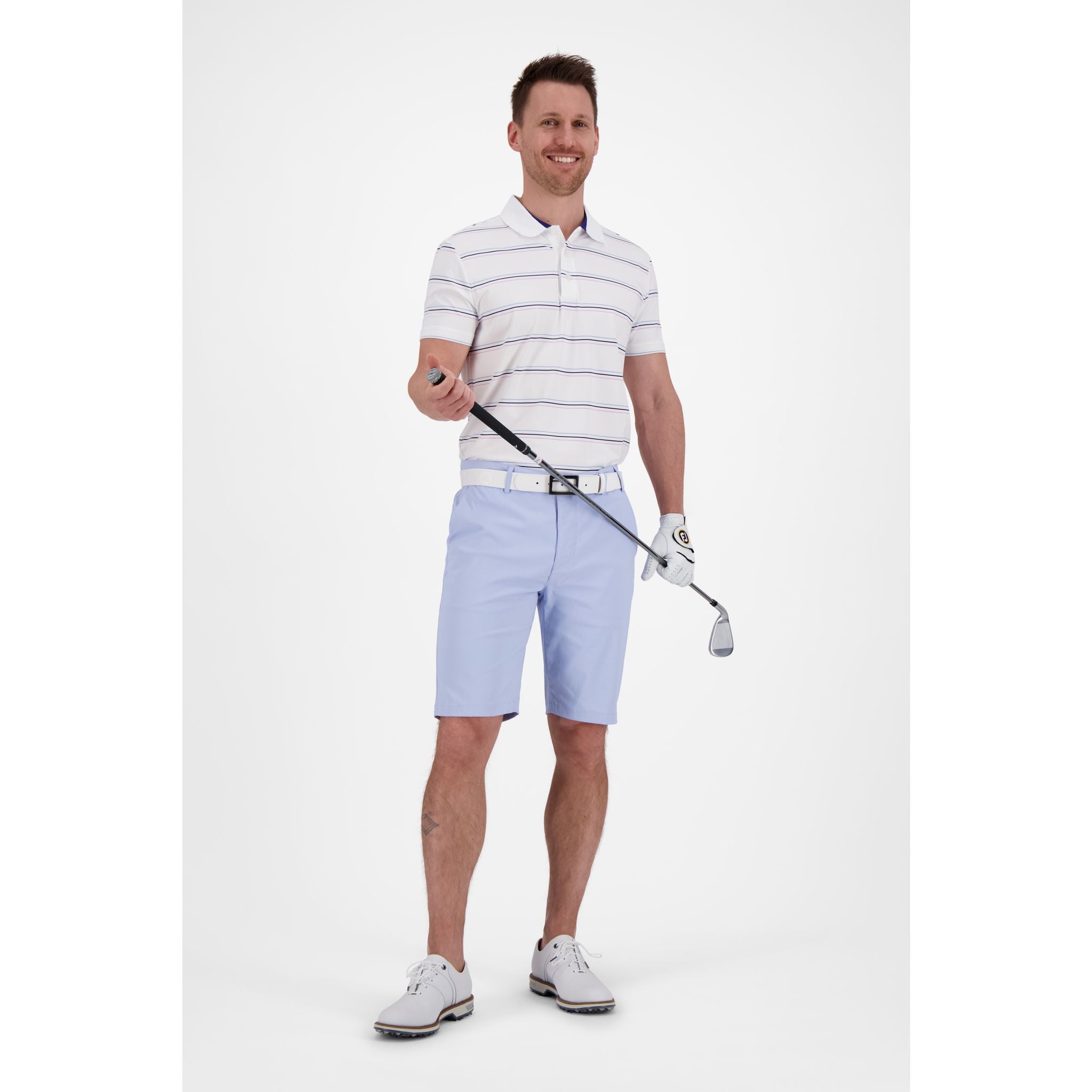 Bermuda Chervo M Giovedi blanc (petit motif) taille 48 pour homme