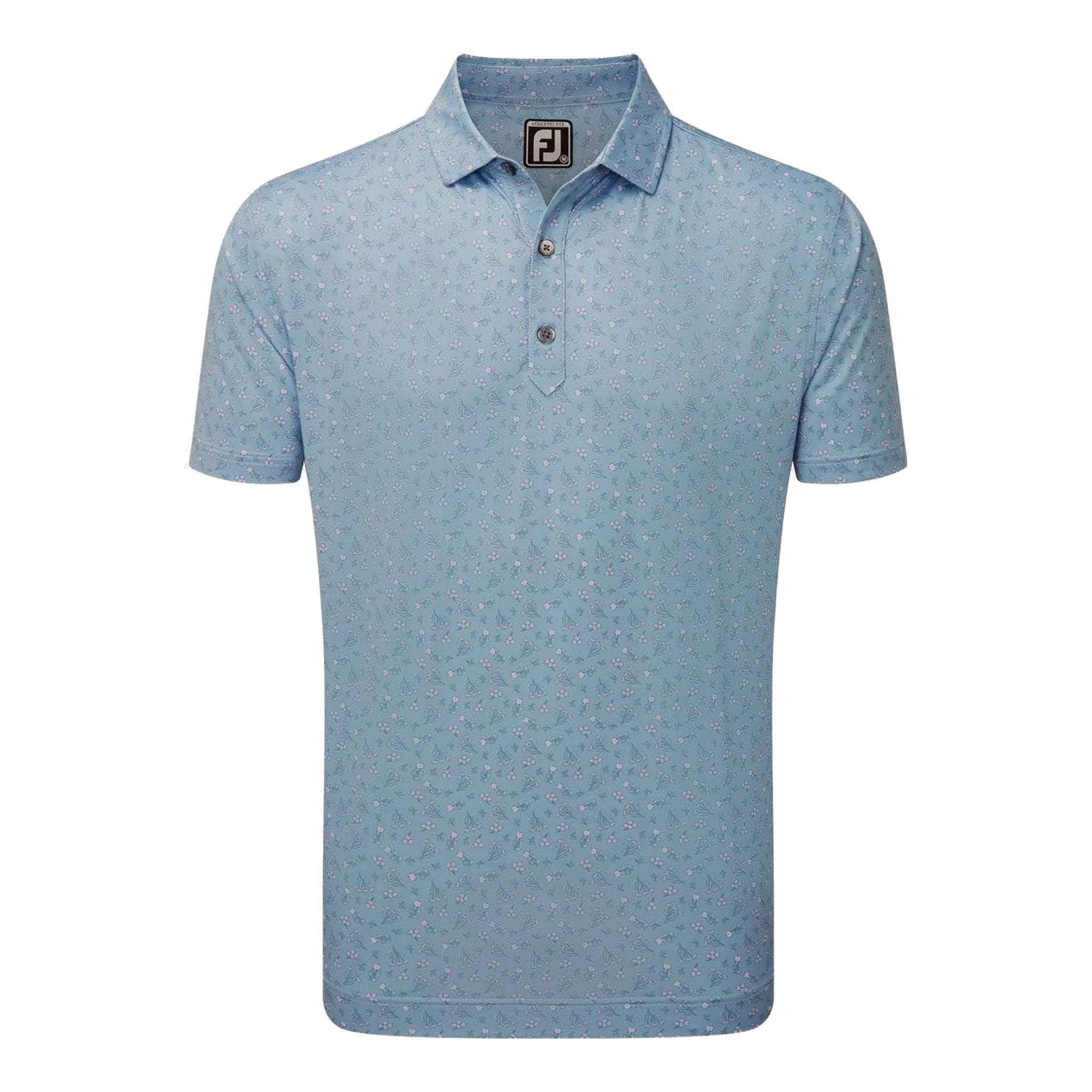 Polo de golf Footjoy Mini Floral Lisle pour homme