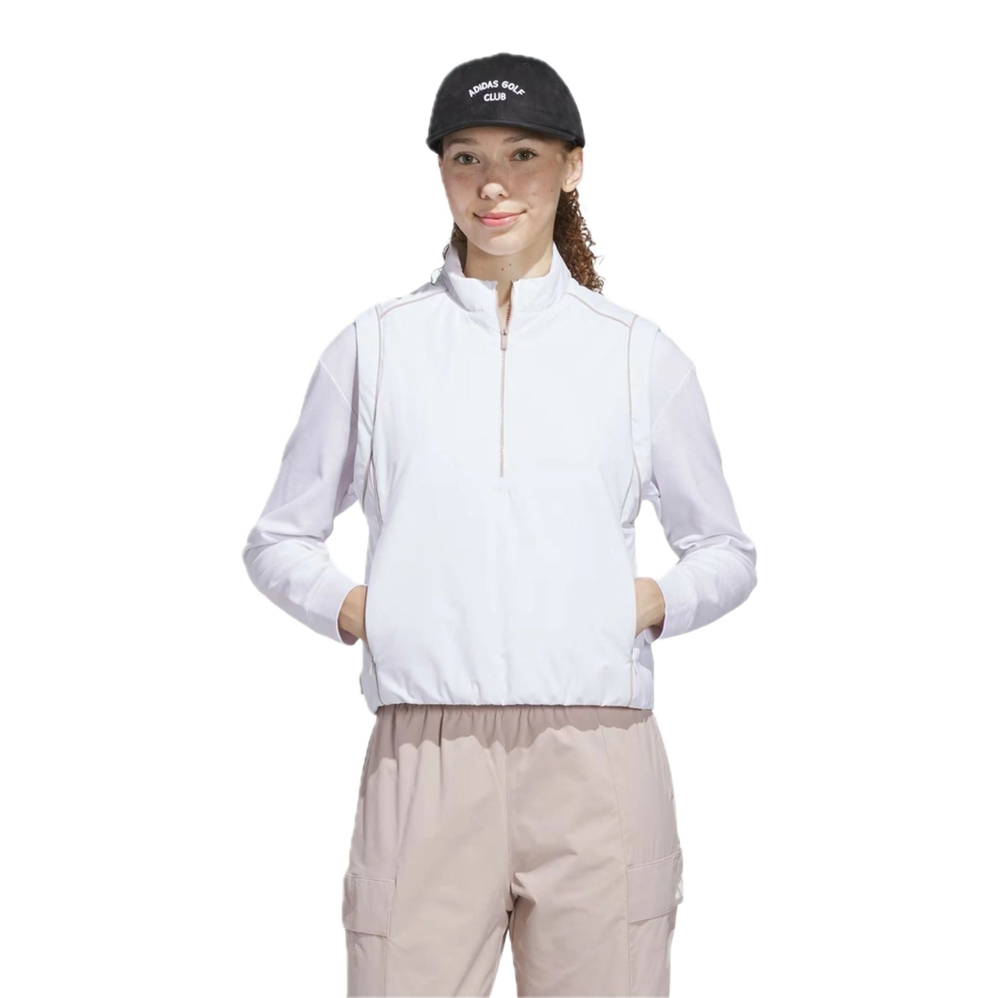 Gilet Adidas Beyond Twistweave ample à quart de zip pour femme