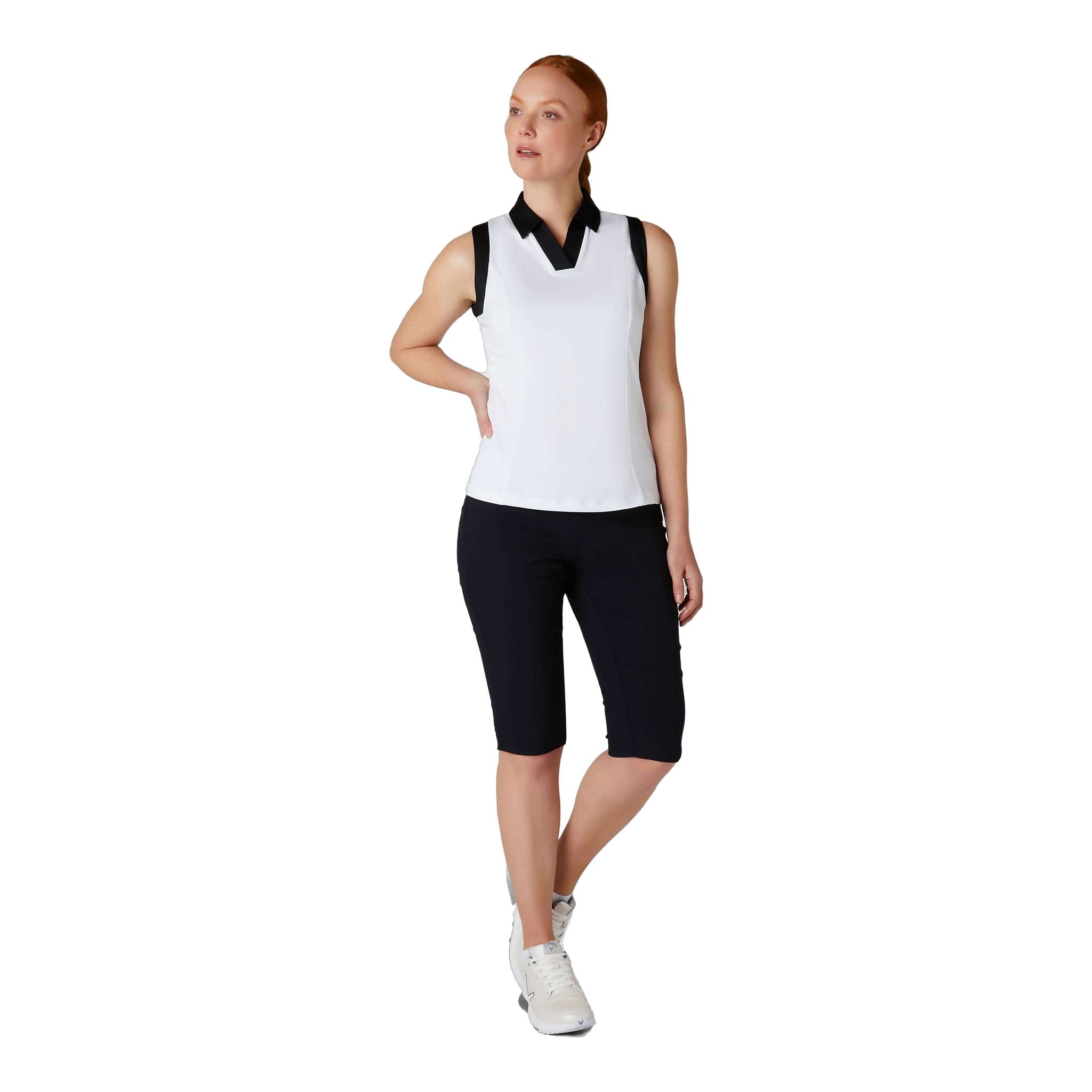 Polo sans manches Callaway Colorblock pour femme