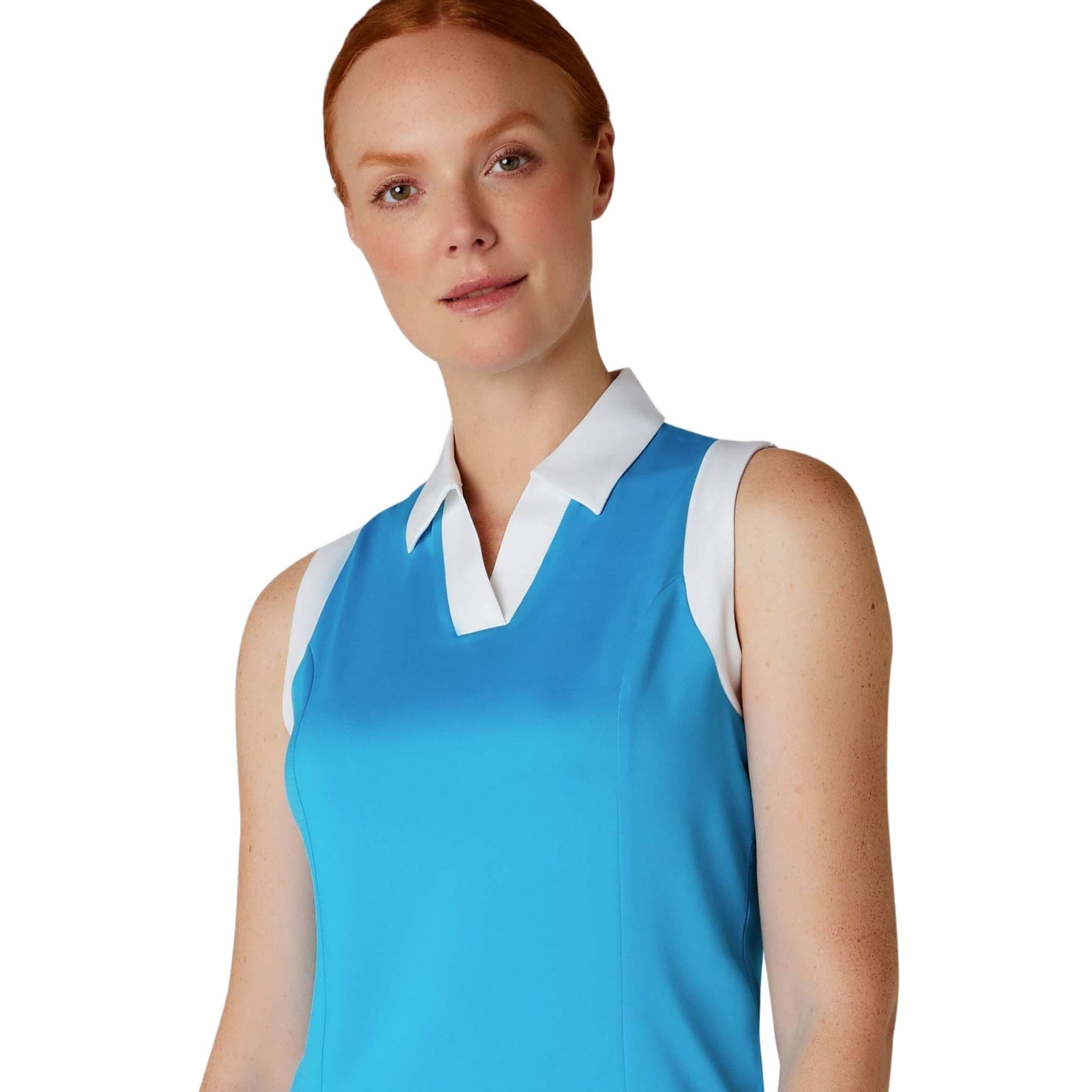 Polo sans manches Callaway Colorblock pour femme