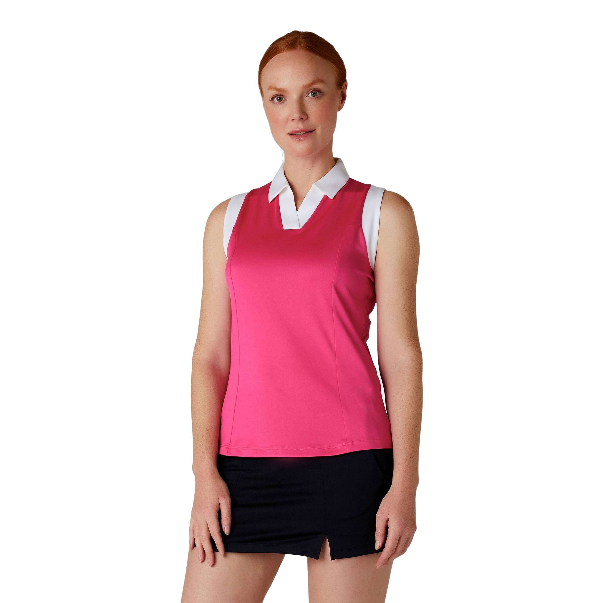 Polo sans manches Callaway Colorblock pour femme