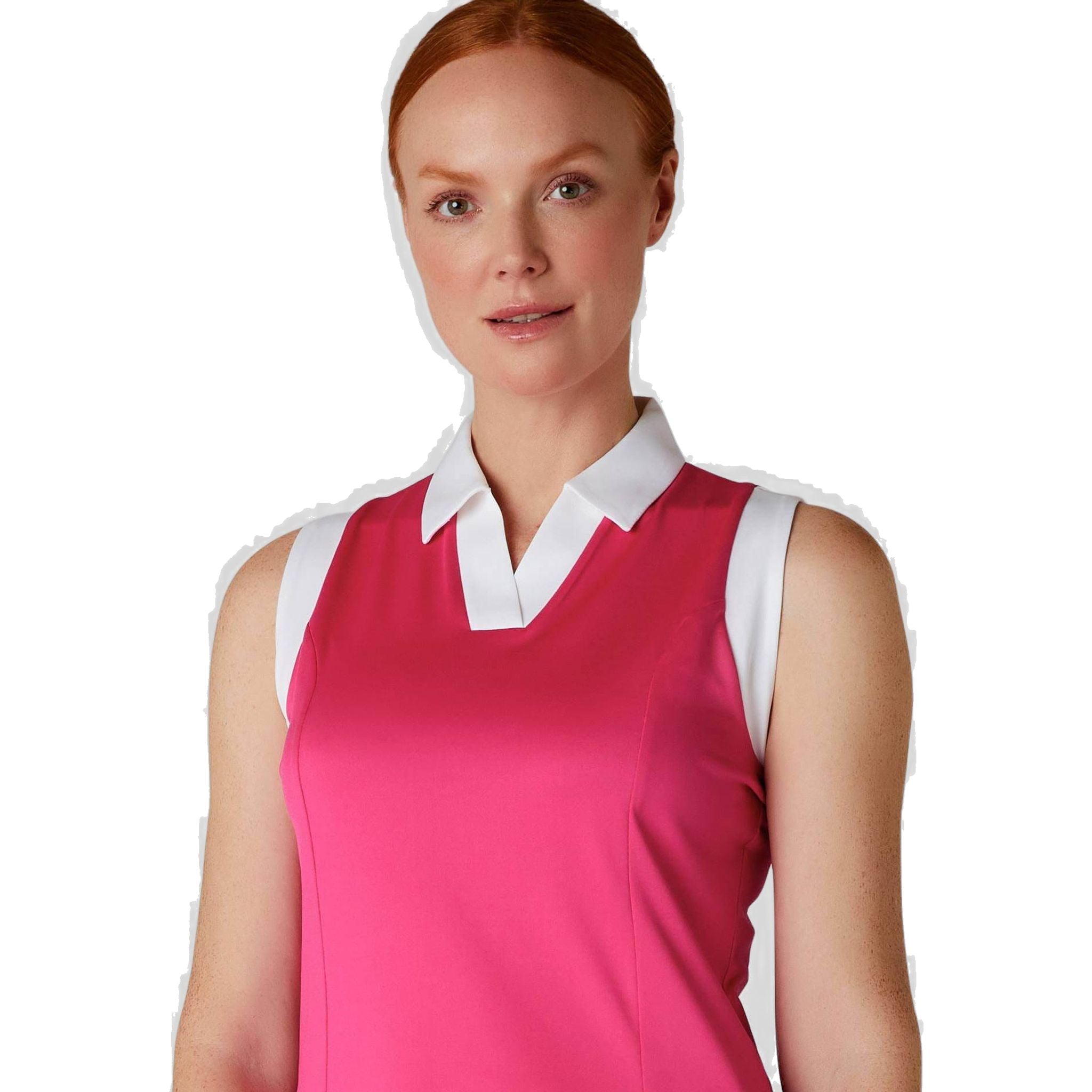 Polo sans manches Callaway Colorblock pour femme