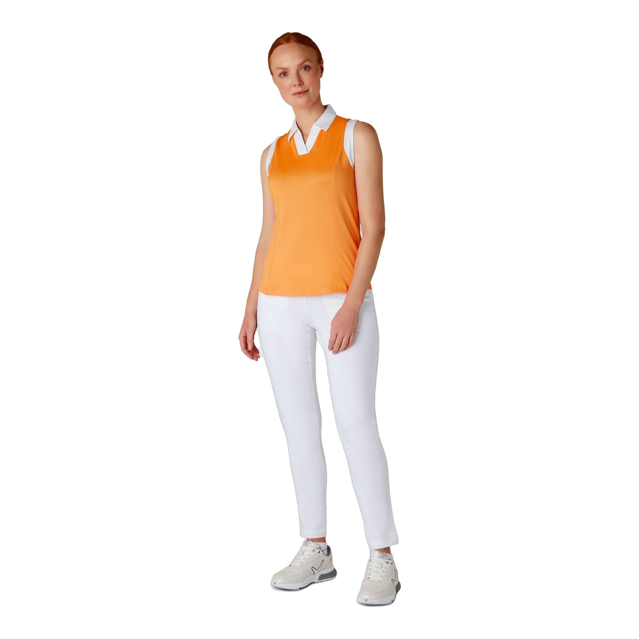 Polo sans manches Callaway Colorblock pour femme