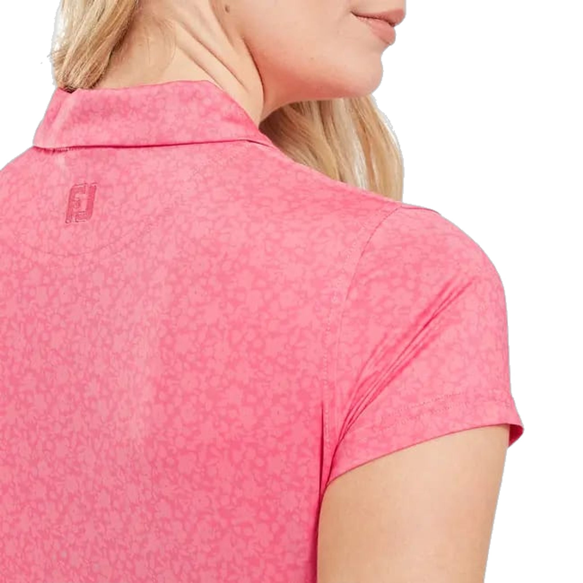 Polo Footjoy Lisle à manches courtes et motif floral peint pour femme