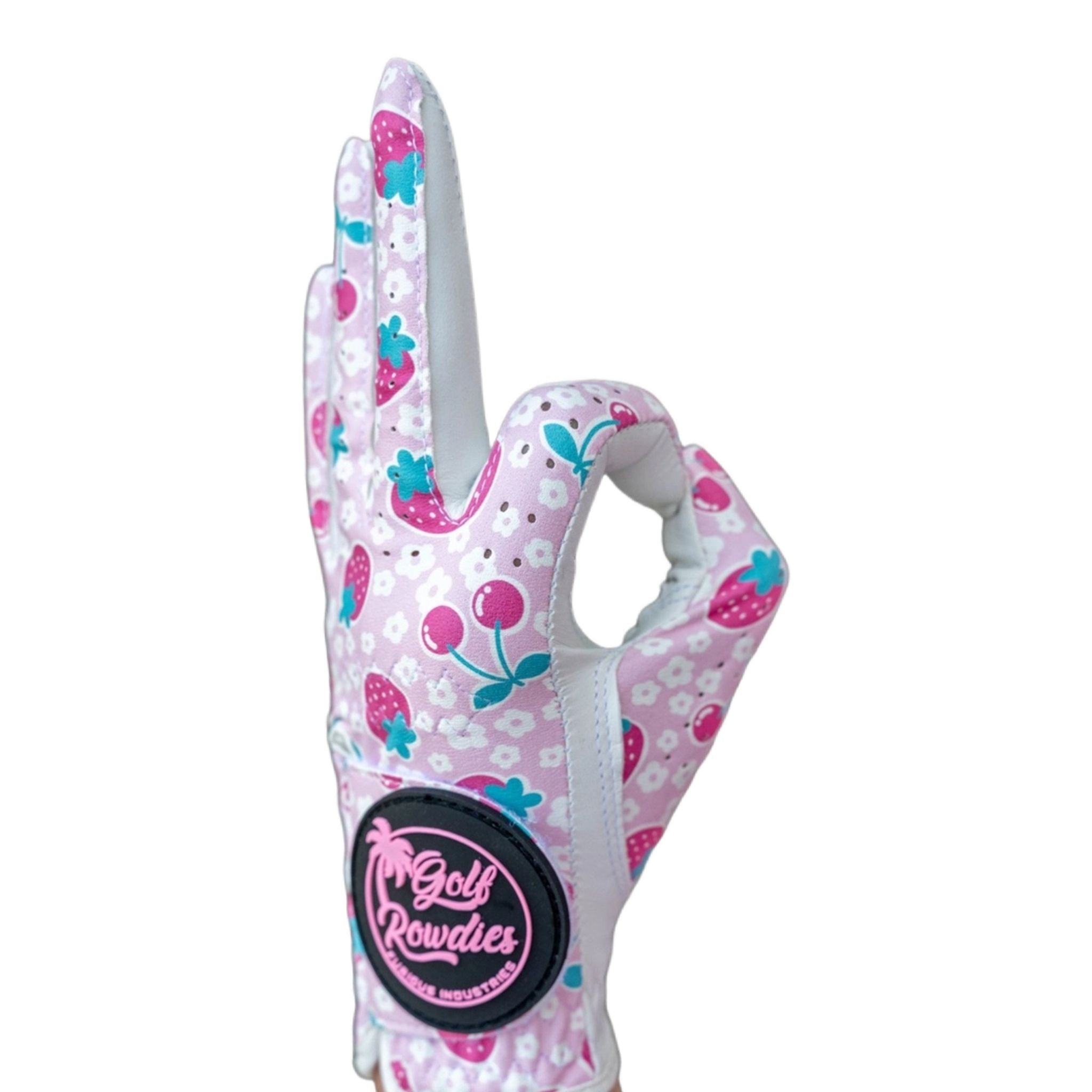 Gants de golf Rowdies Fraise pour femmes