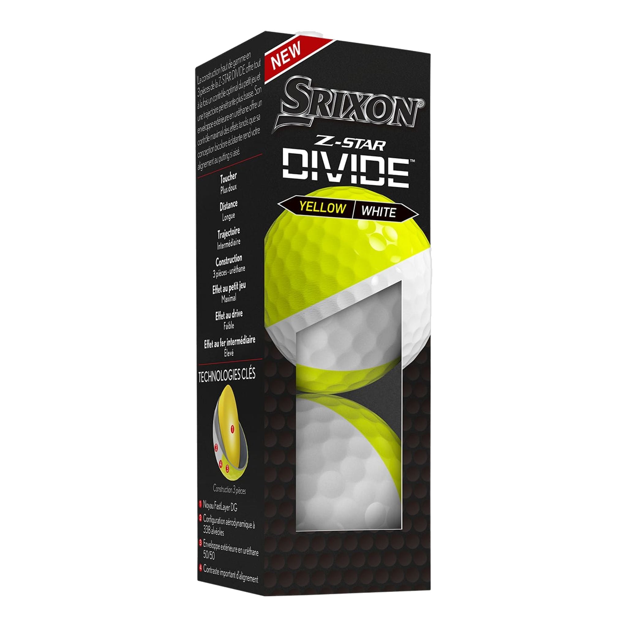 Balles de golf Srixon ZS8 Divide