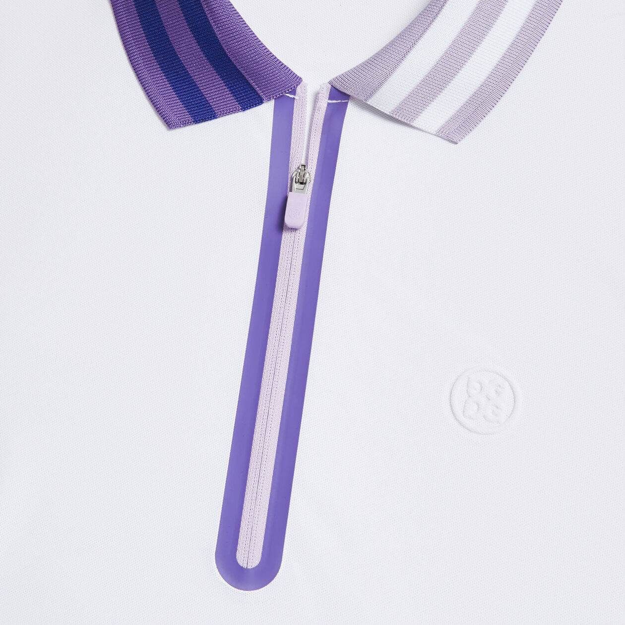 Polo sans manches GFORE 1/4 Zip Tech Piqué pour femme