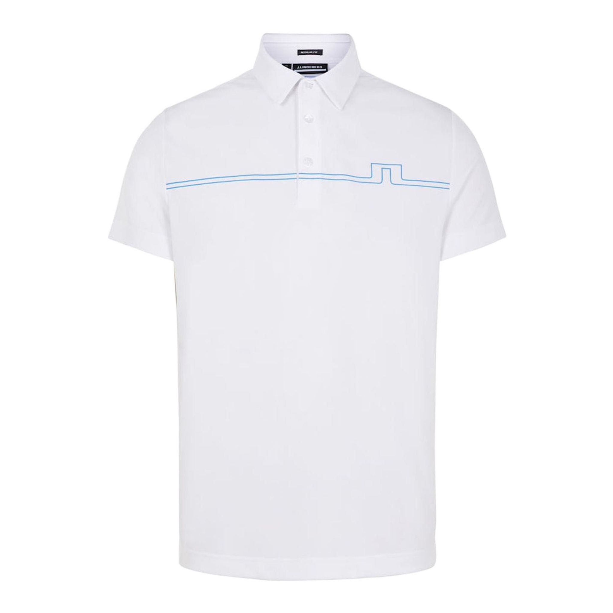 Polo J. Lindeberg M Clay coupe classique manches courtes blanc homme