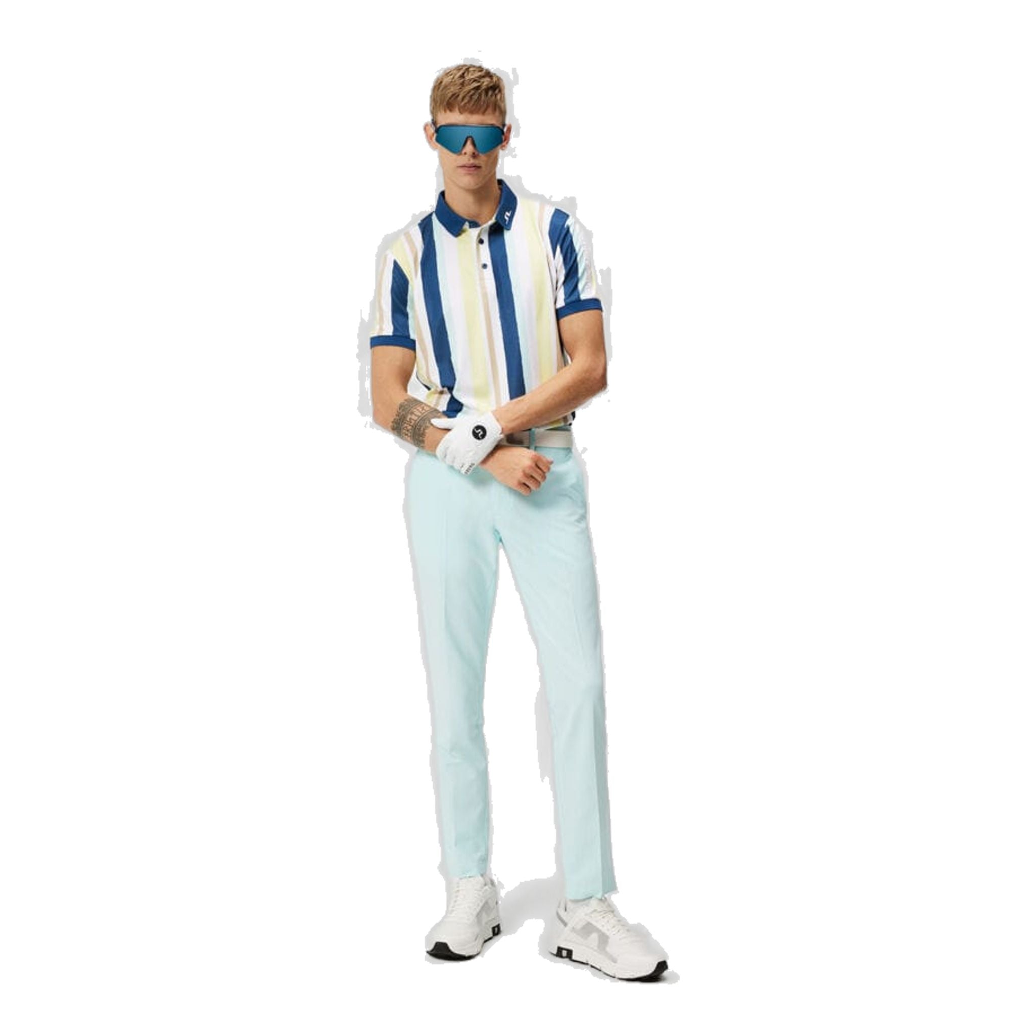J. Lindeberg Tour Tech Reg Fit Polo imprimé hommes