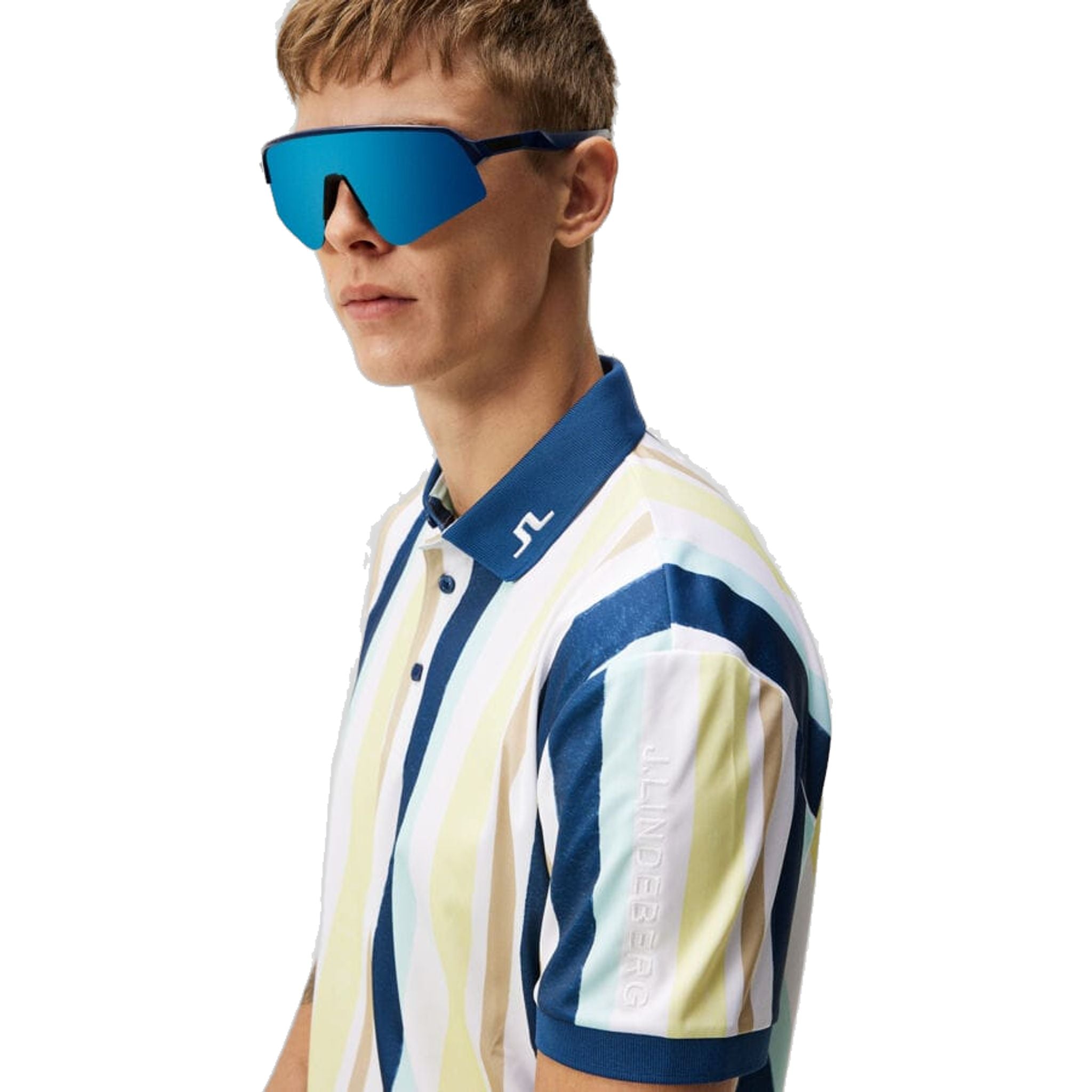 J. Lindeberg Tour Tech Reg Fit Polo imprimé hommes