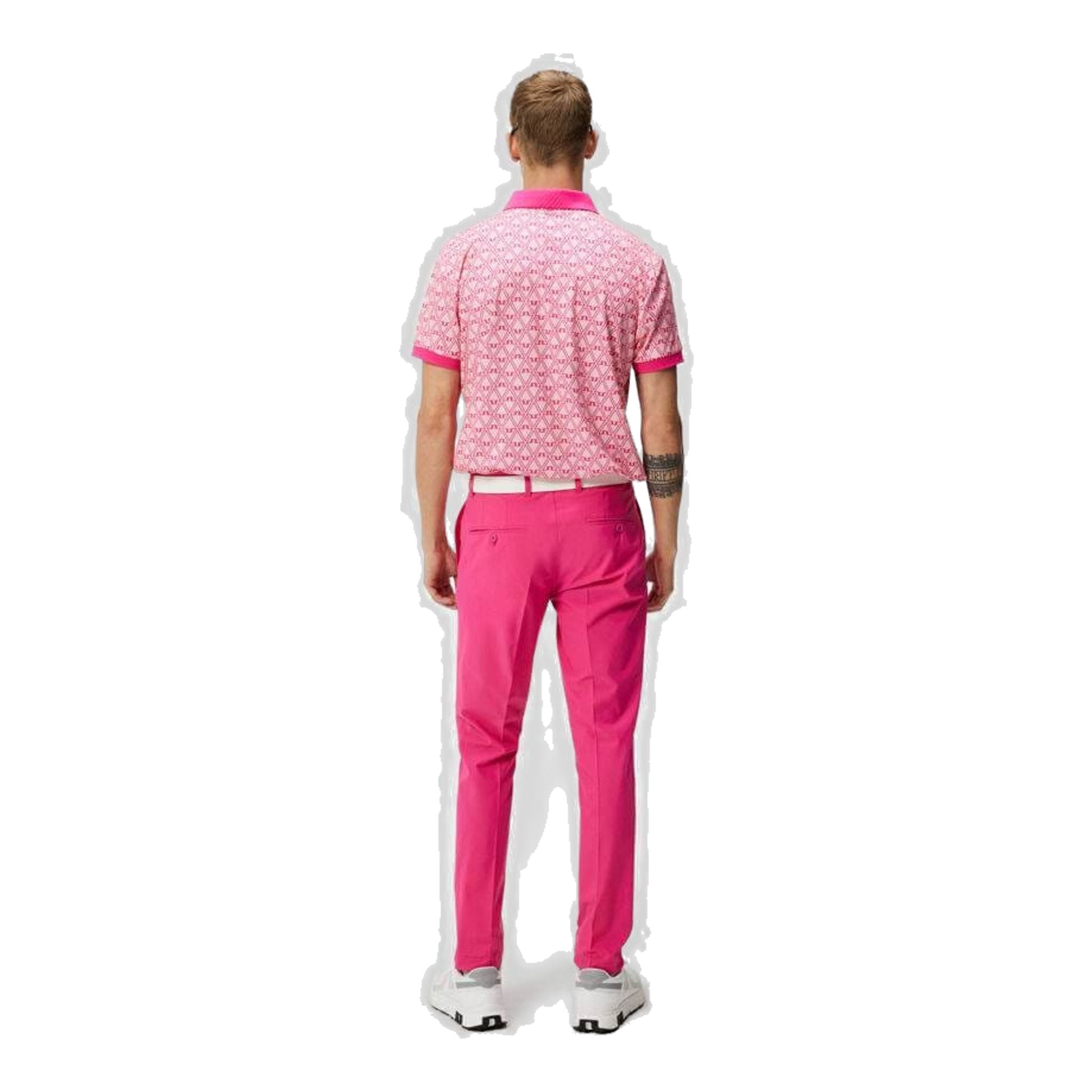 J. Lindeberg Tour Tech Reg Fit Polo imprimé hommes