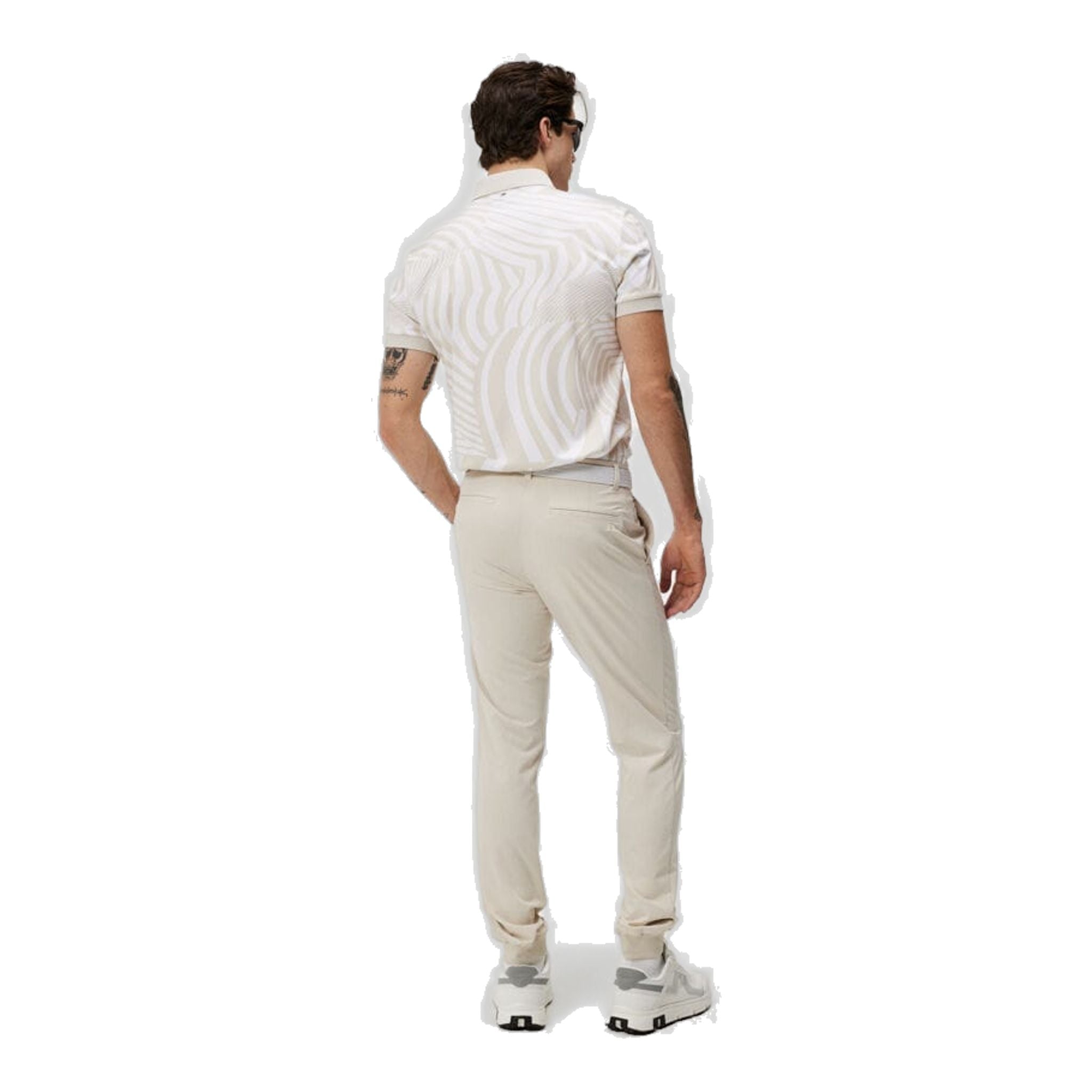 J. Lindeberg Tour Tech Reg Fit Polo imprimé hommes