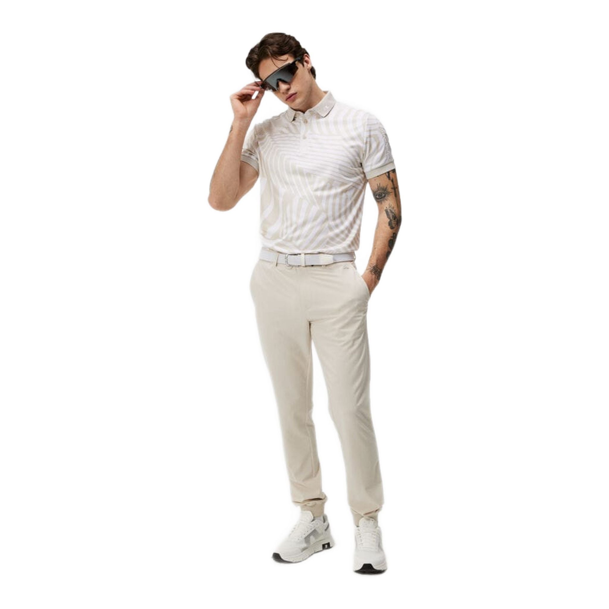 J. Lindeberg Tour Tech Reg Fit Polo imprimé hommes