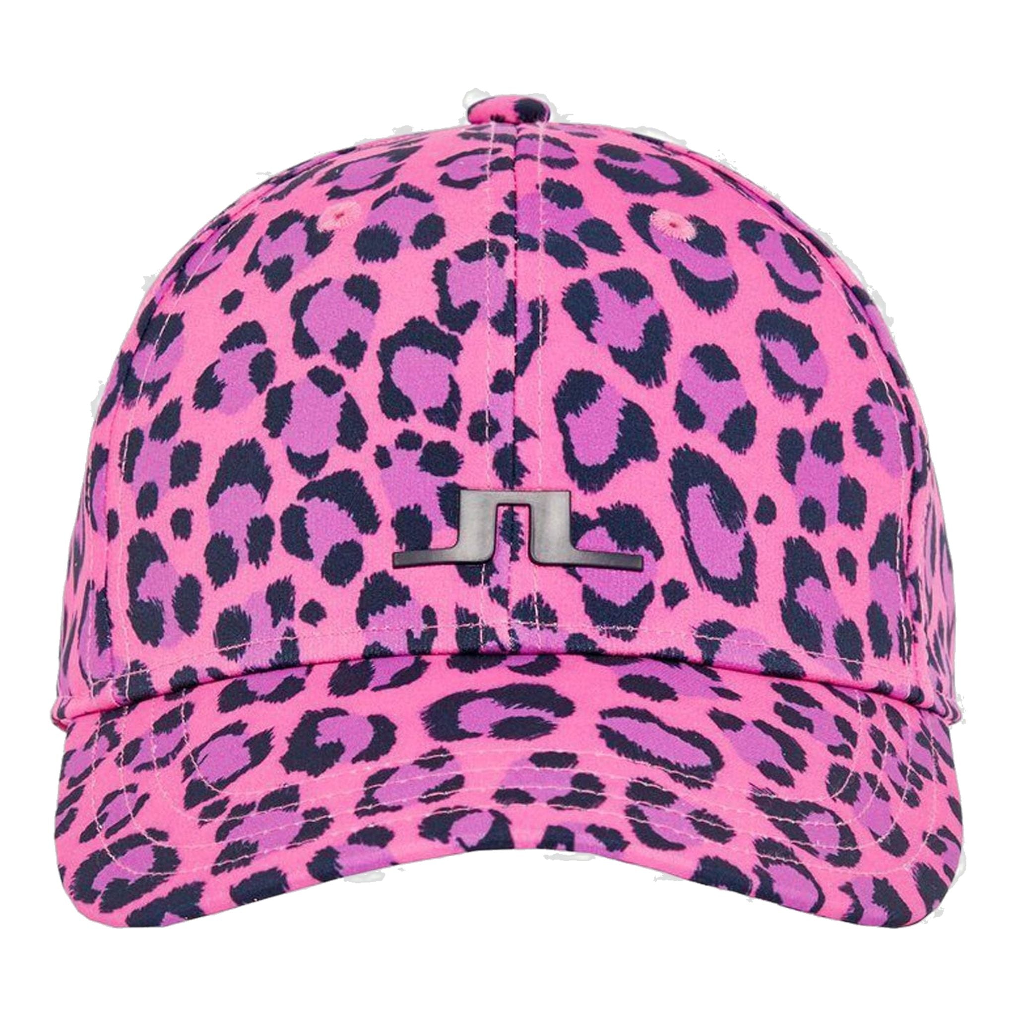 Casquette extensible J. Lindeberg W Angie Cap-Tech rose léopard pour femme