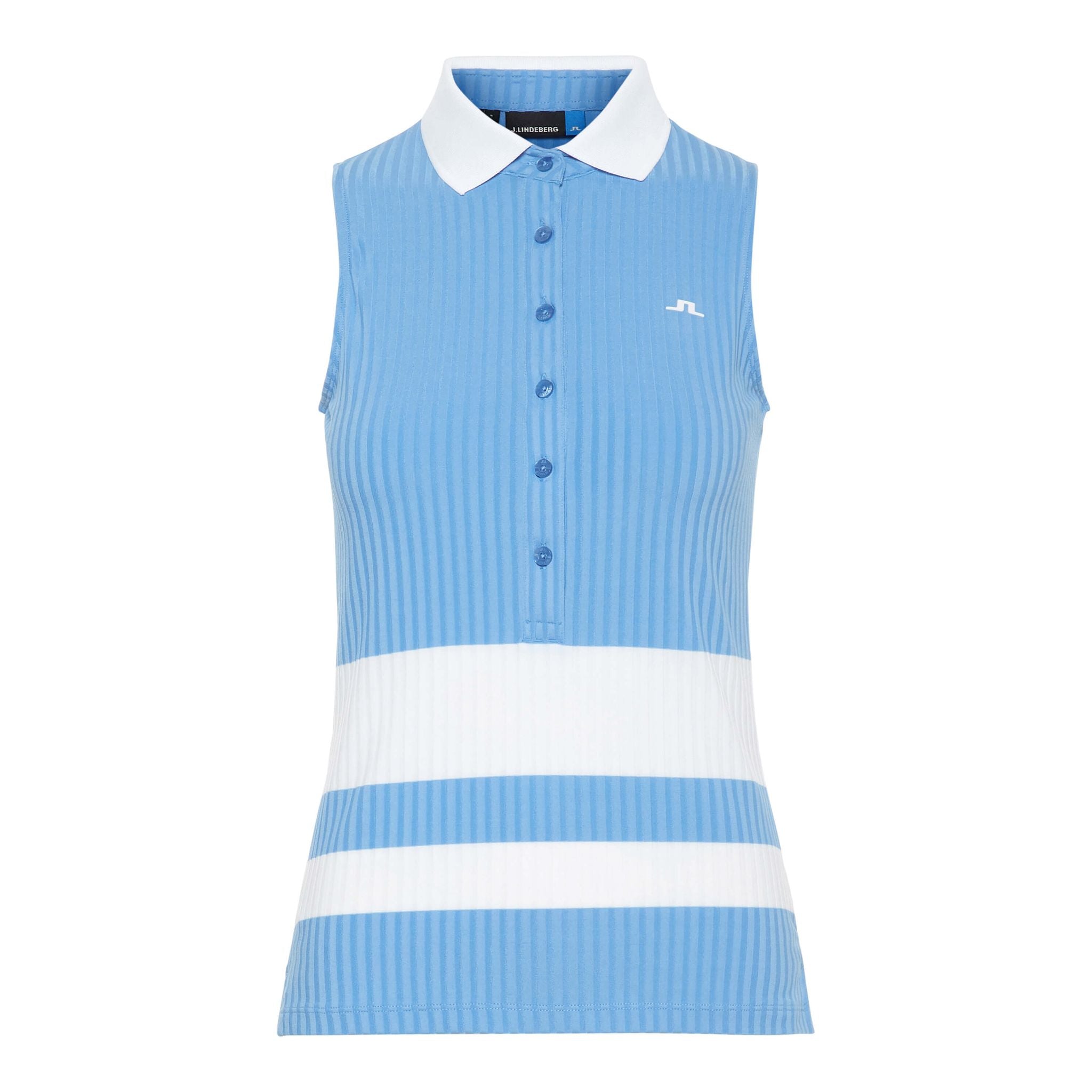Polo J. Lindeberg W Nora-Rib Jersey Bleu Lac Femme