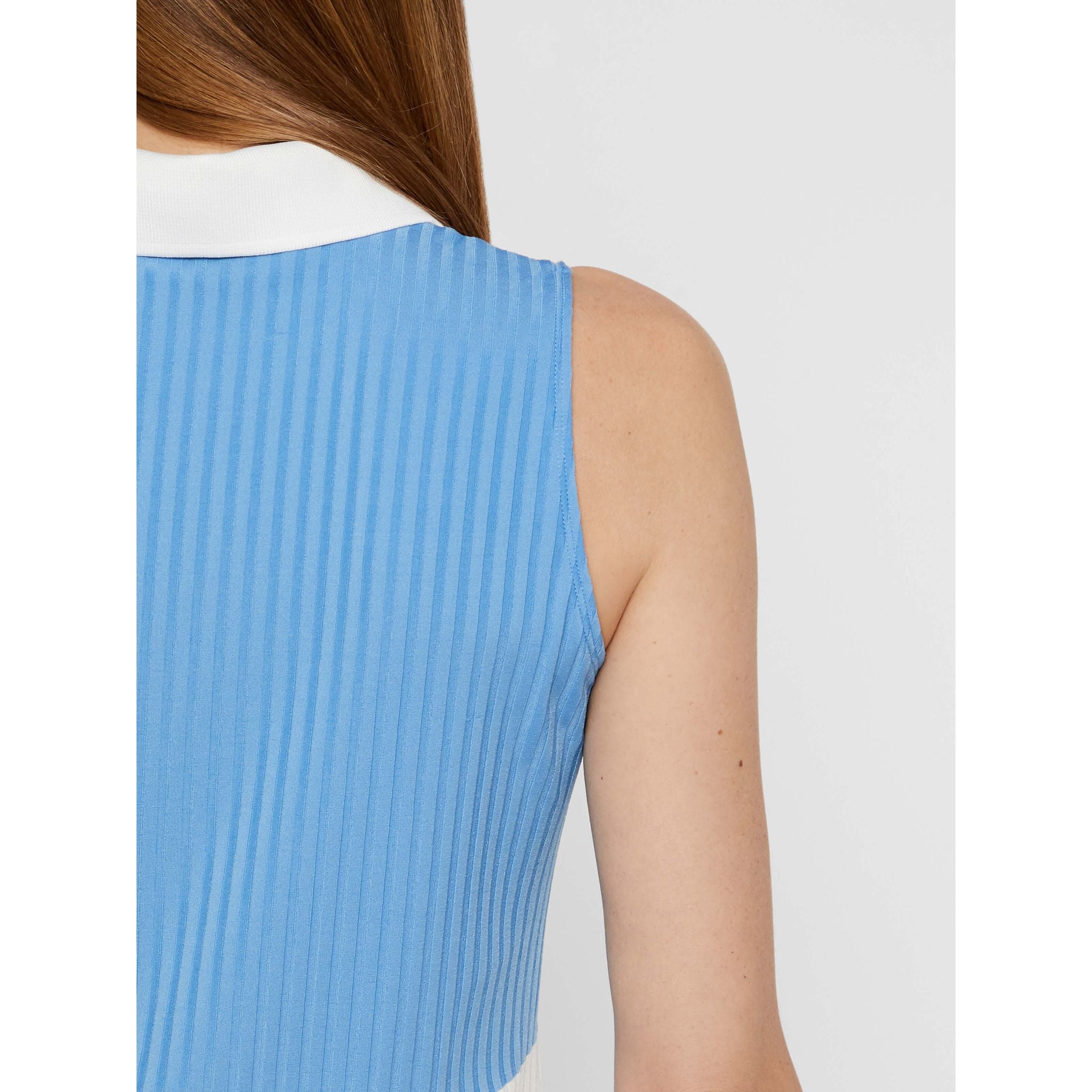 Polo J. Lindeberg W Nora-Rib Jersey Bleu Lac Femme