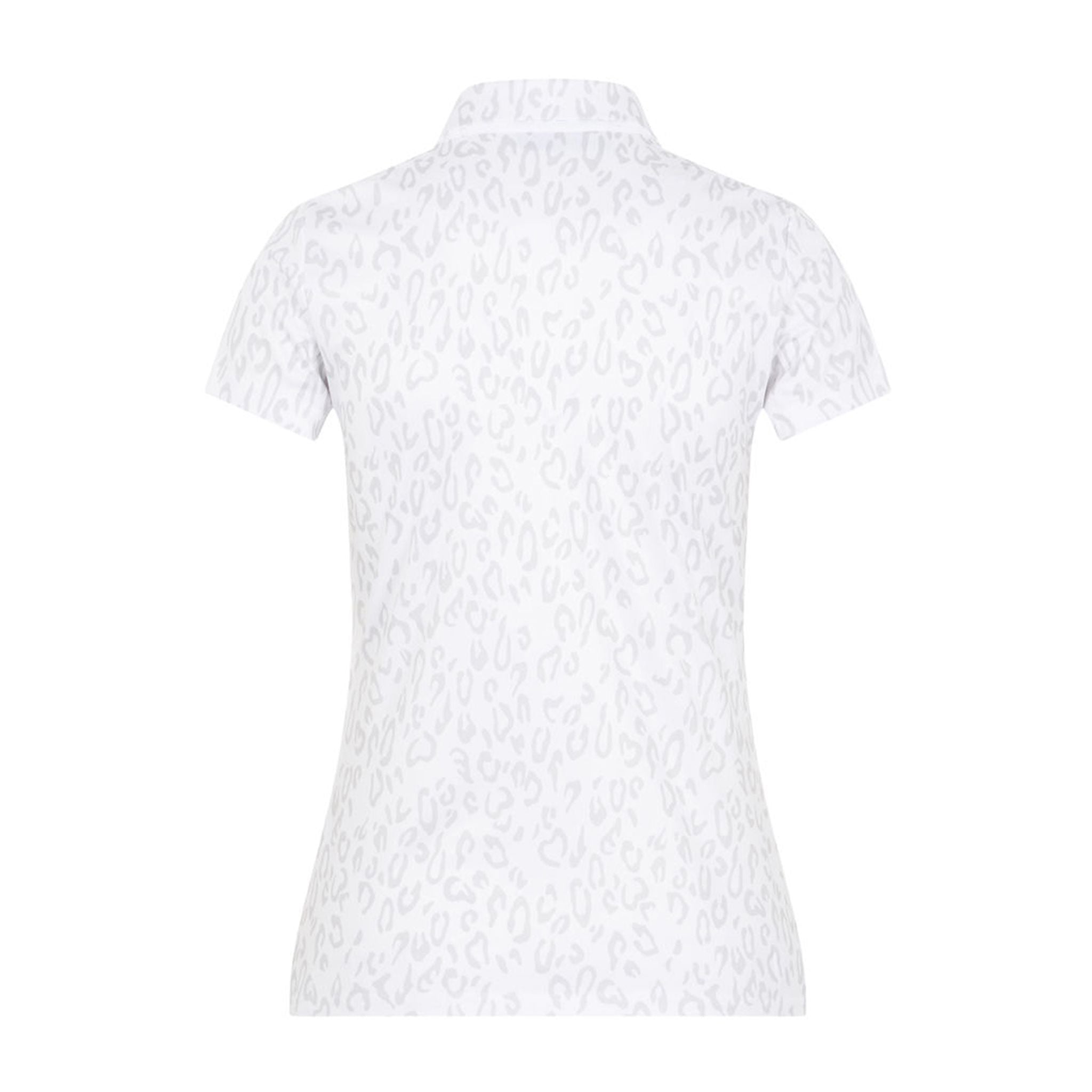 J. Lindeberg W Cara SS Polo Animal Gris Blanc Femme