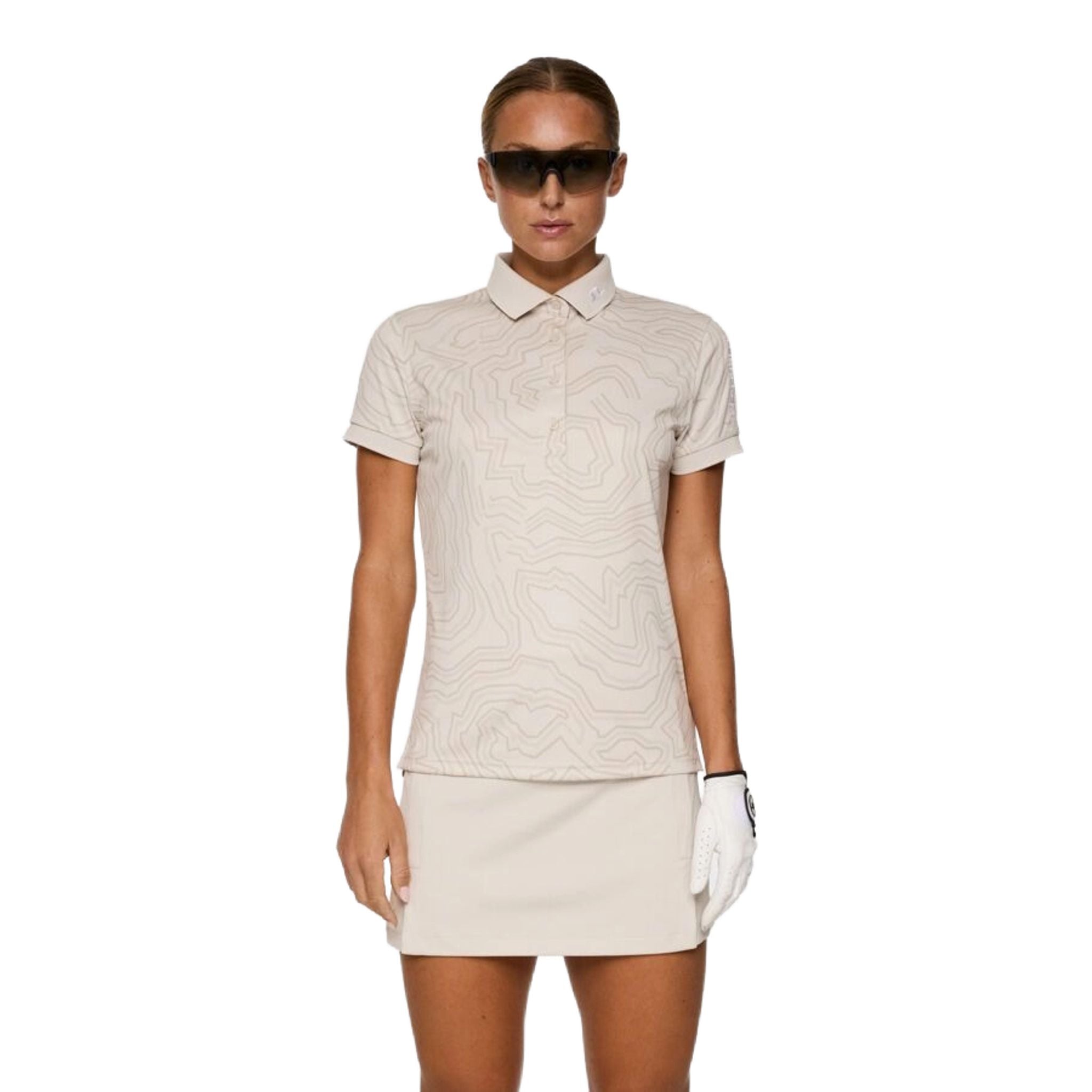 Polo J. Lindeberg Tour Tech Print Femme