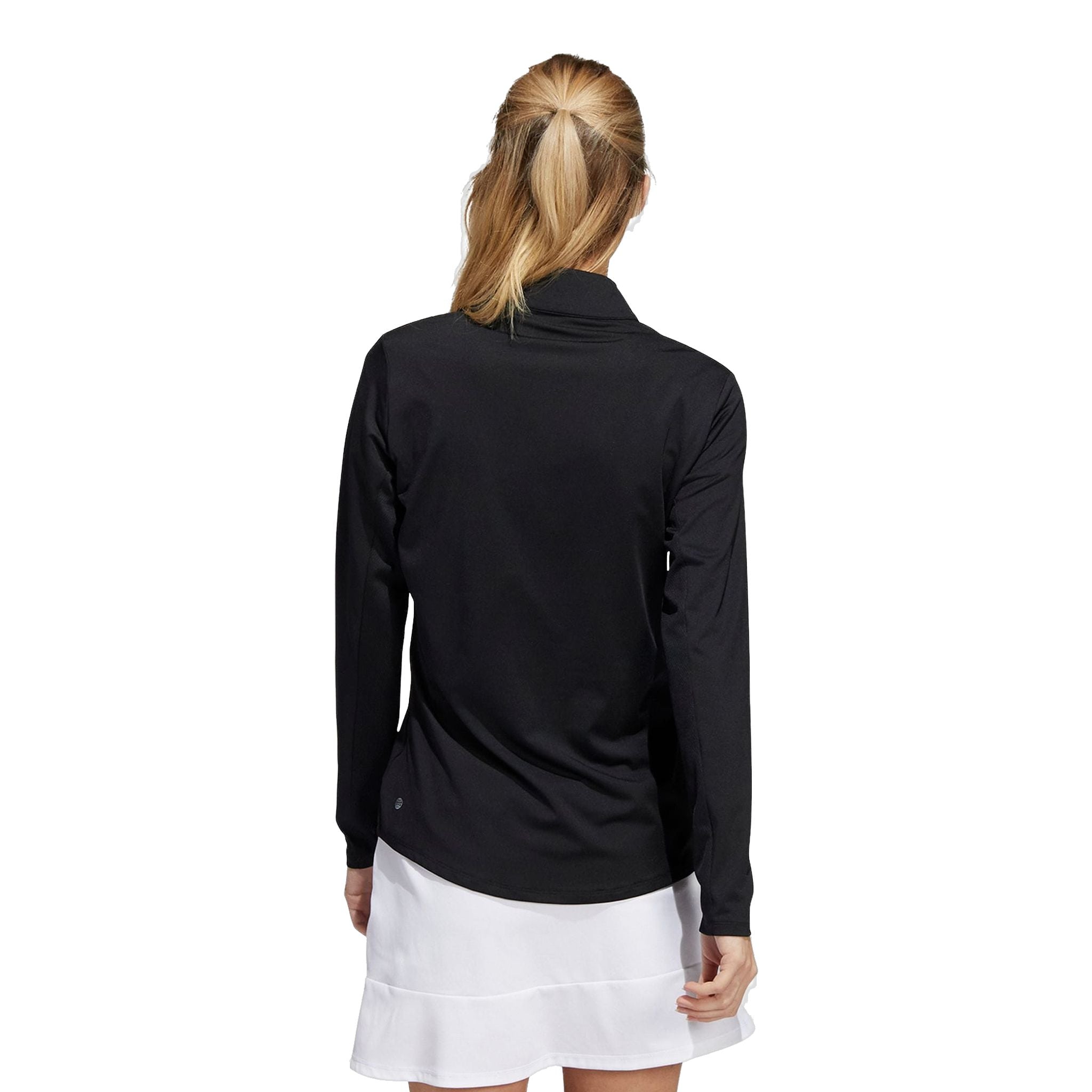 Polo de golf Adidas Ultimate 365 à manches longues noir pour femme