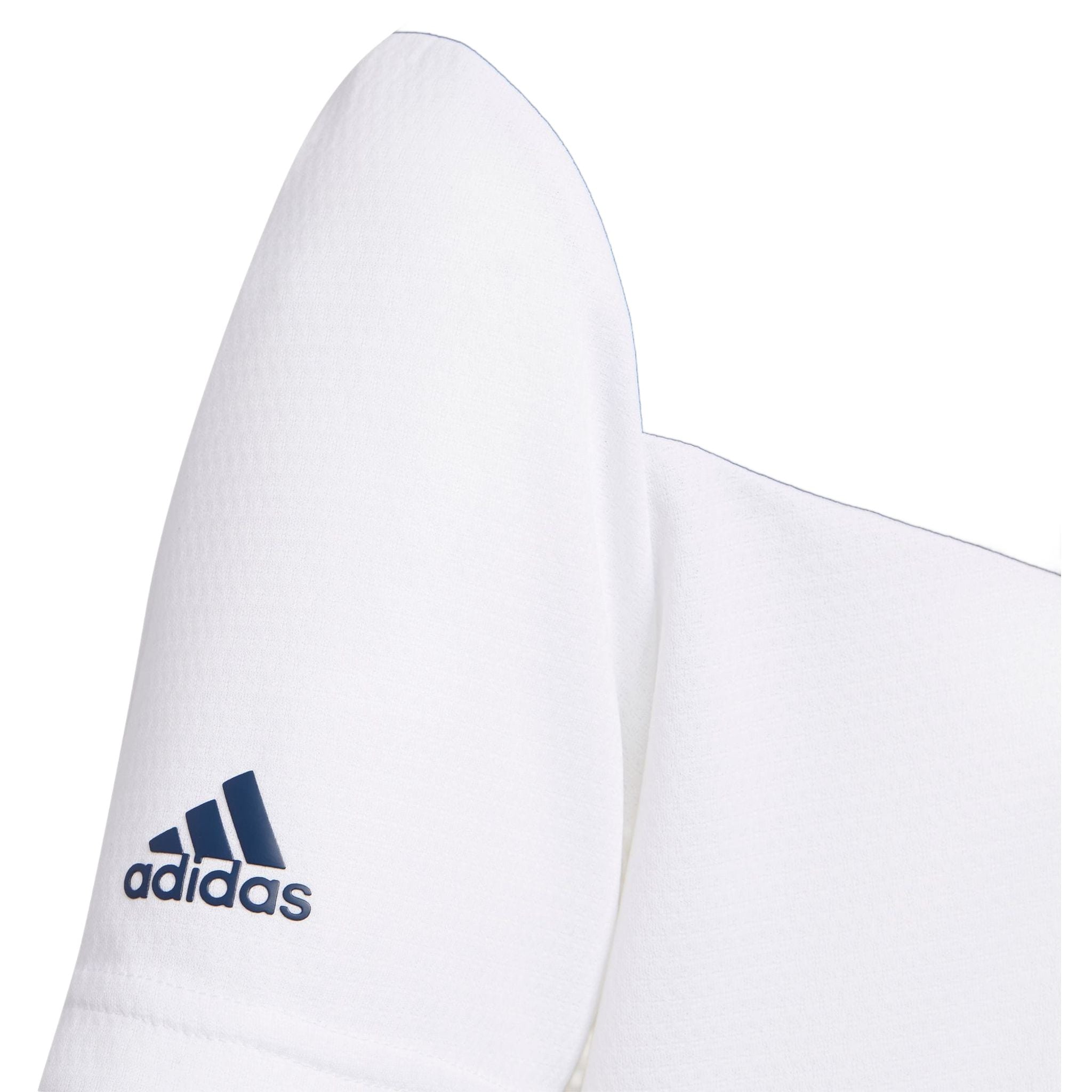 Polo Adidas Jr. à col rond, marine/bleu Rush/blanc, homme