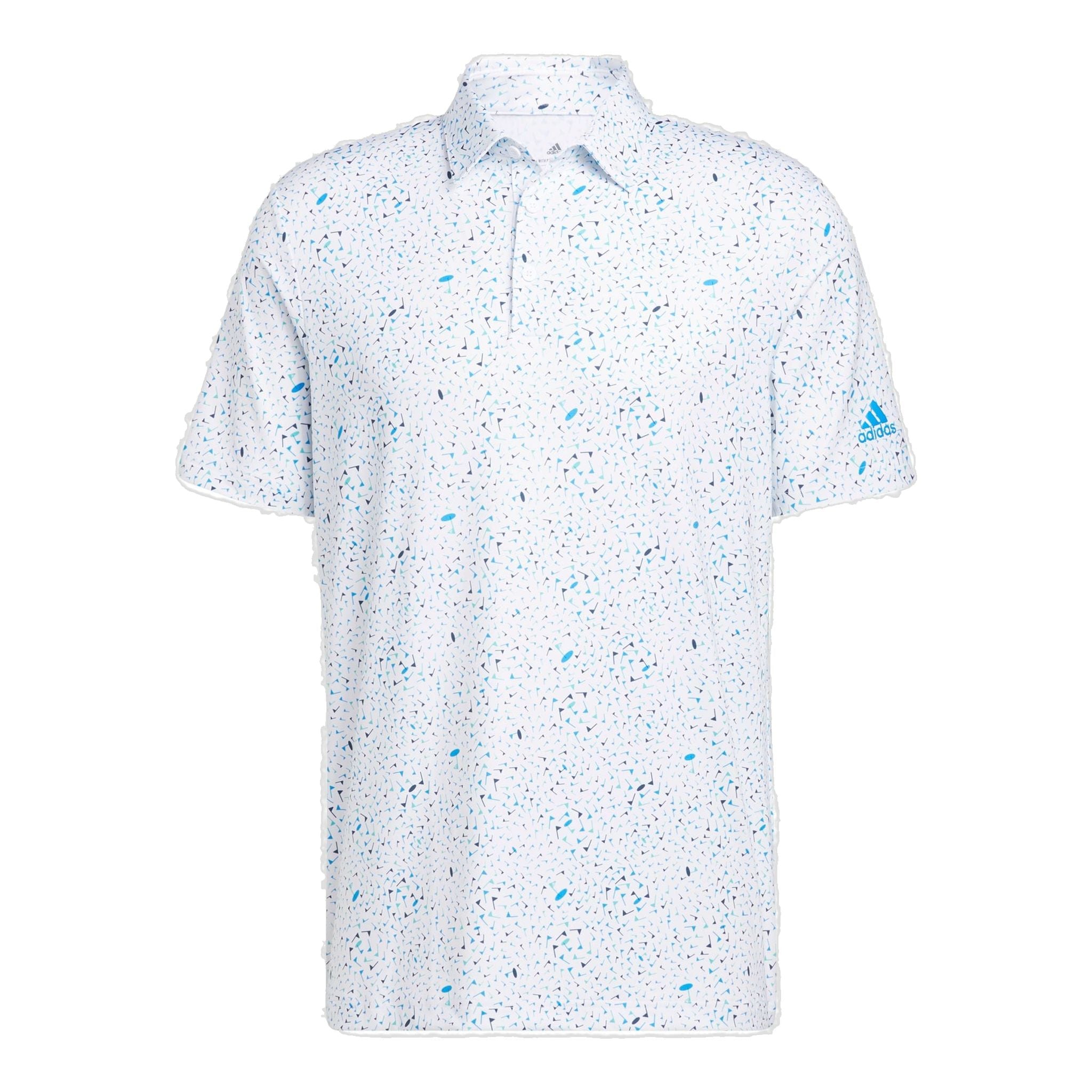 Polo Adidas M à imprimé drapeau bleu Rush/semi-menthe Rush/col rond Na Homme