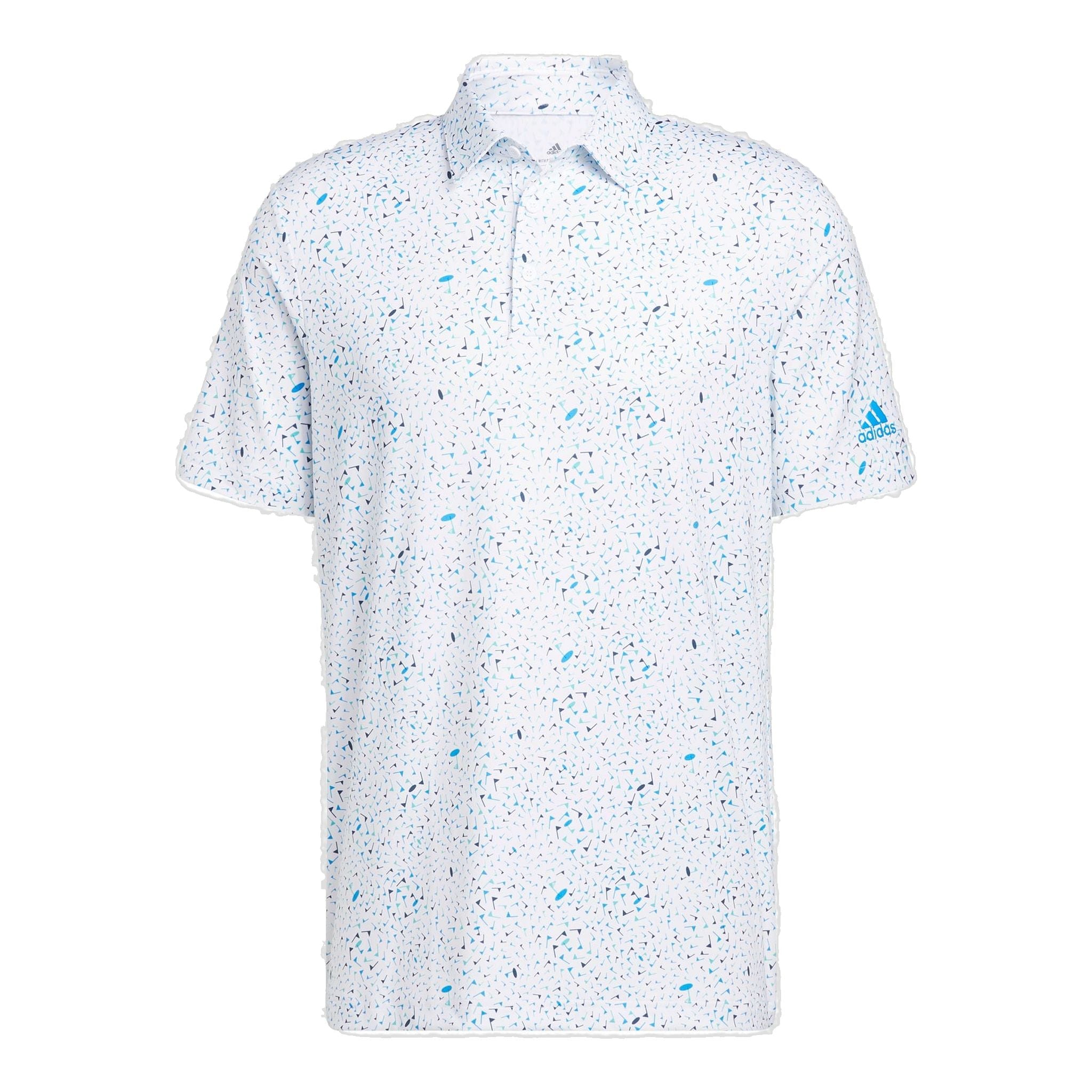 Polo Adidas M à imprimé drapeau bleu Rush/semi-menthe Rush/col rond Na Homme
