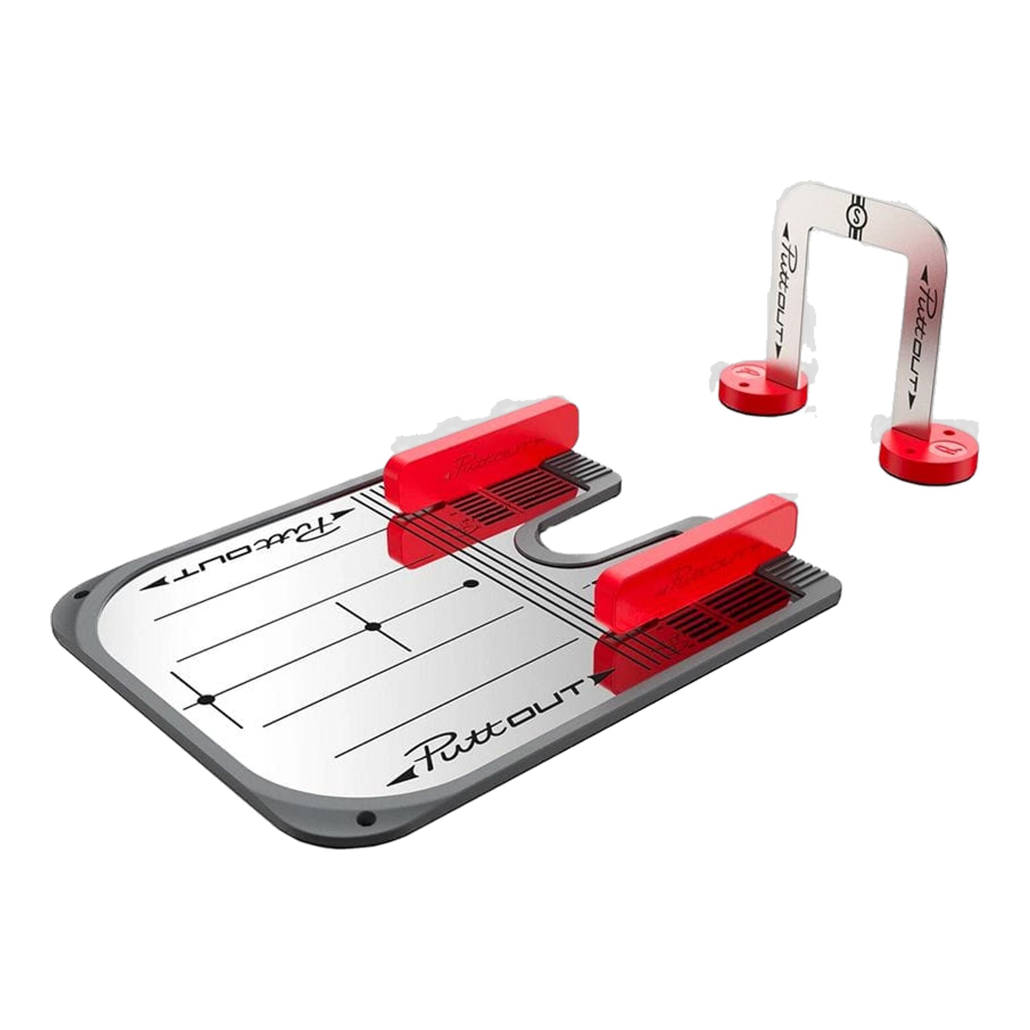 Miroir de putting PuttOUT rouge/gris