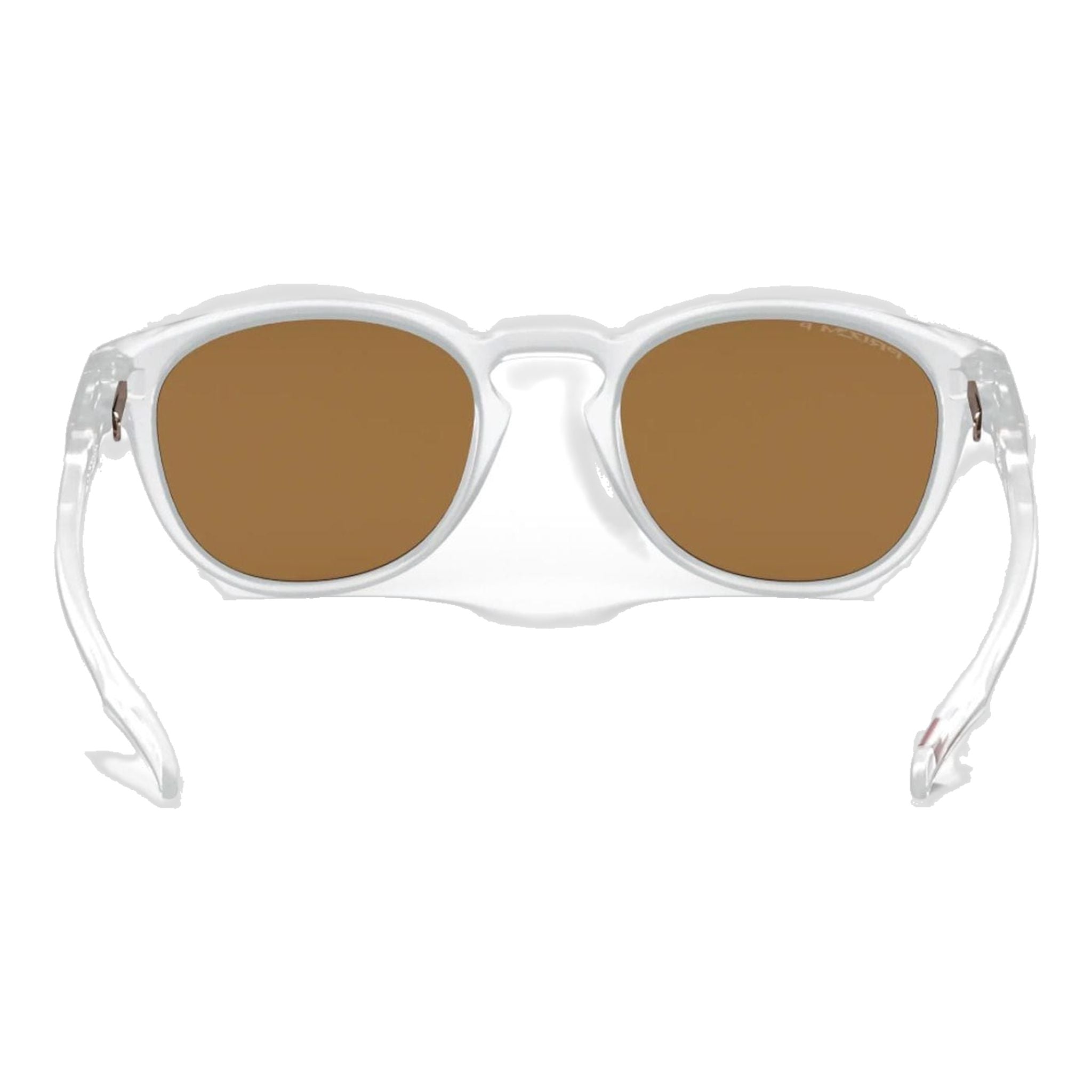 Lunettes de soleil Oakley M Latch Matte Clear Prizm Rose Gold Polarized pour hommes