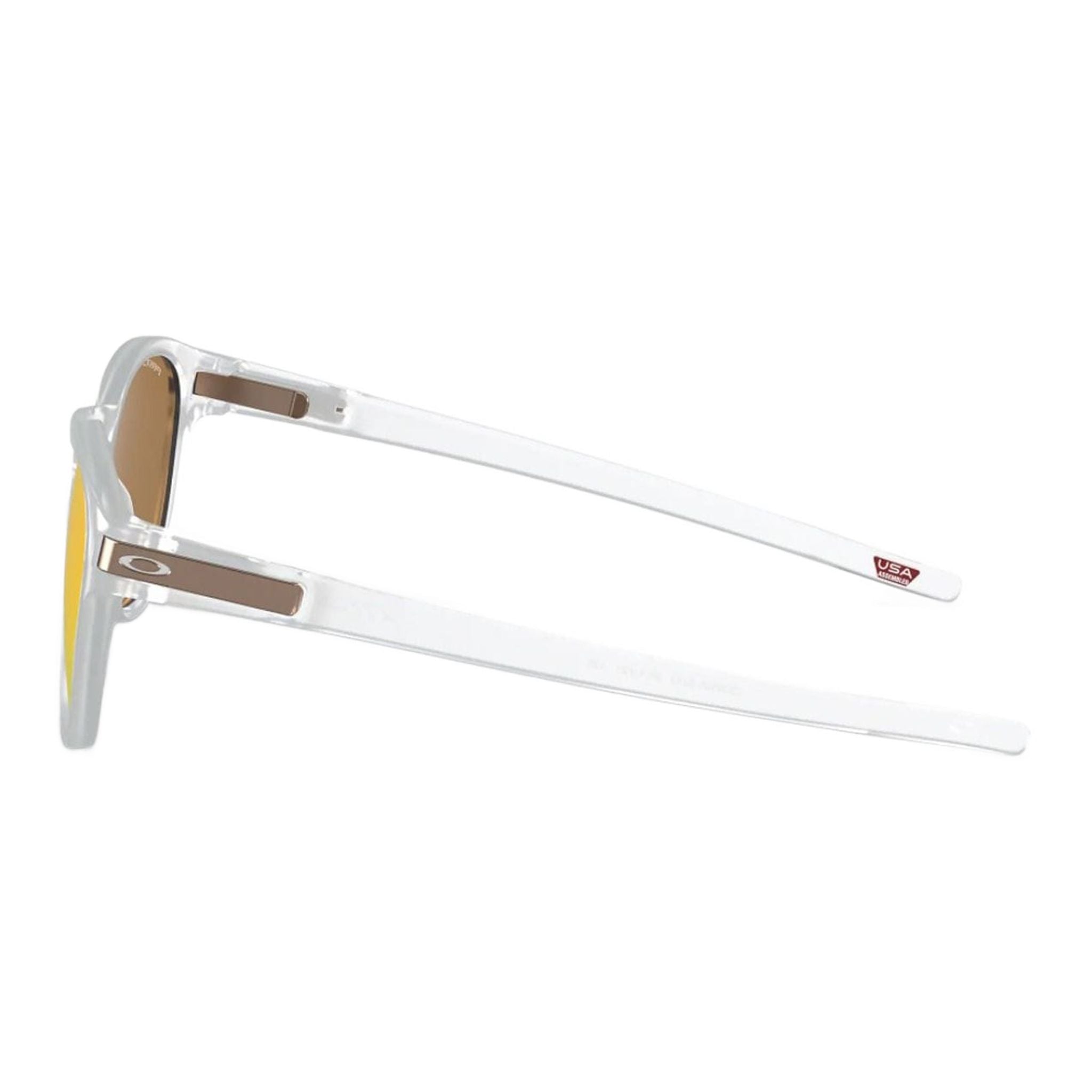 Oakley M Latch Matte Clear Prizm Rose Gold Polarized Herren