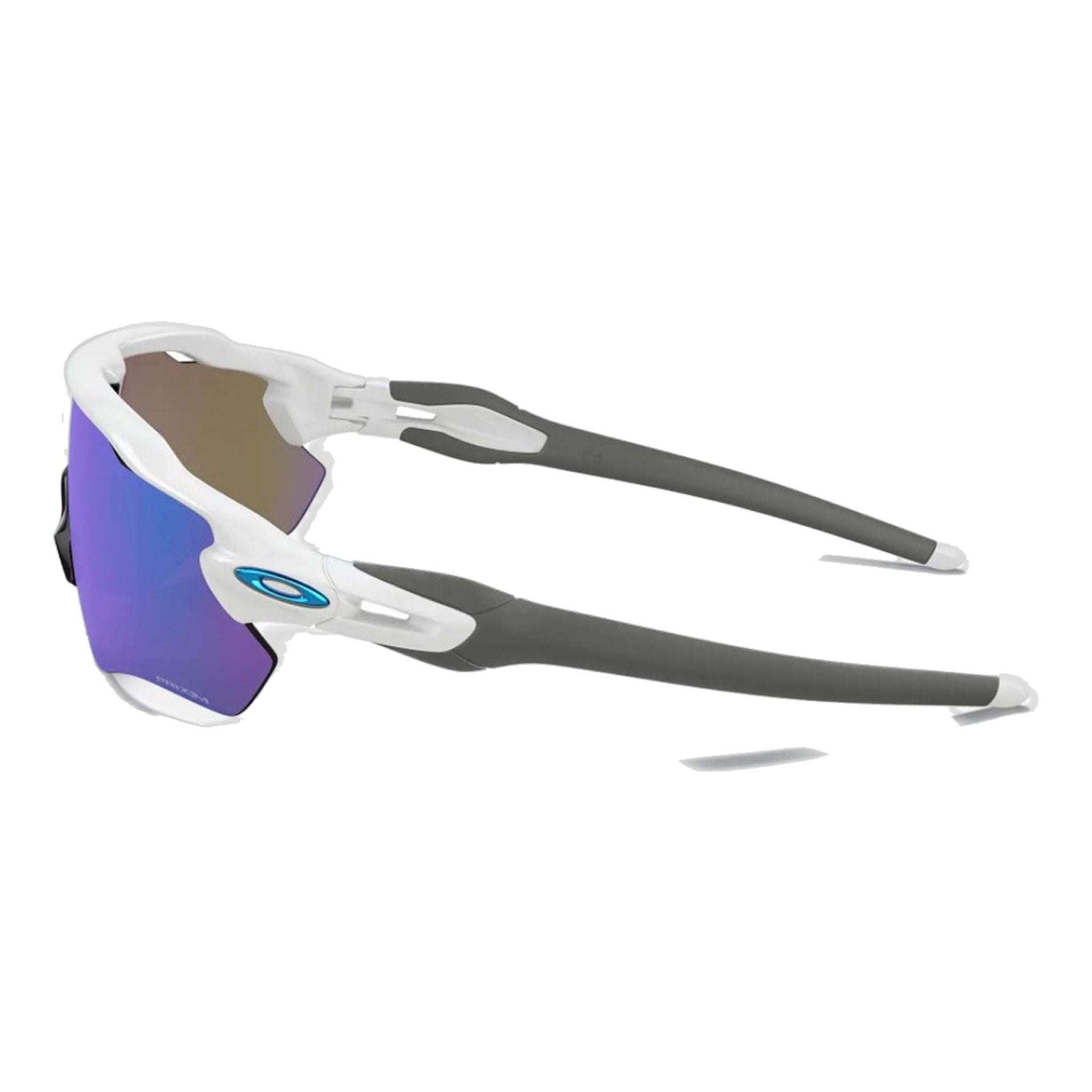 Lunettes de soleil Oakley M Radar EV Path blanches polies Prizm Sapphire pour hommes