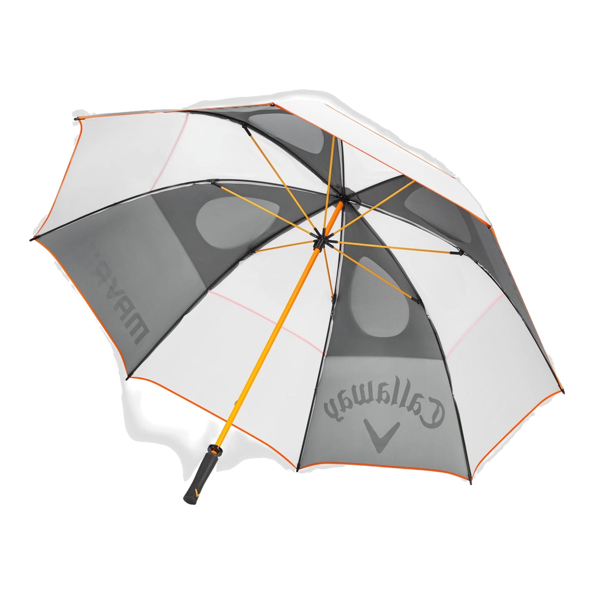 Parapluie Callaway Mavrik 68 DBL Blanc/Gris anthracite/Orange