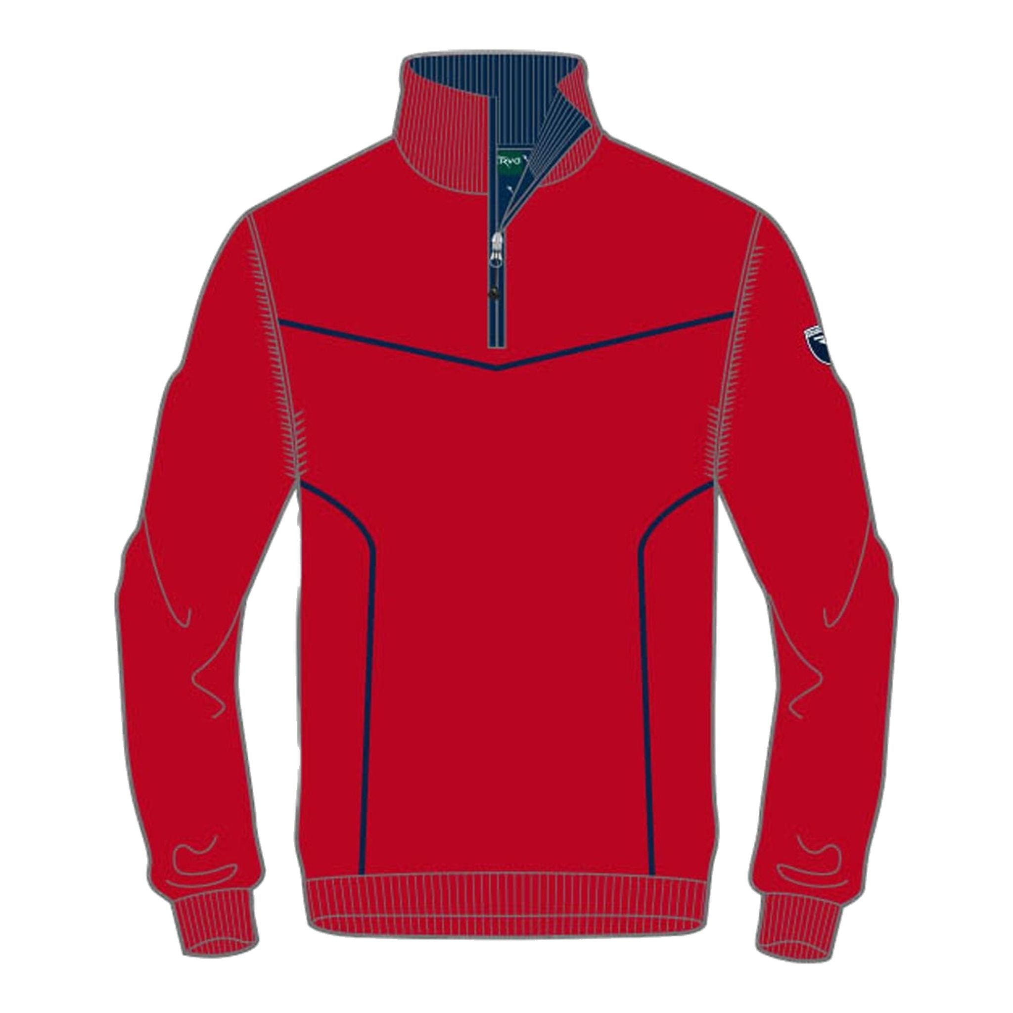 Pull Chervo M Needle rouge pour homme