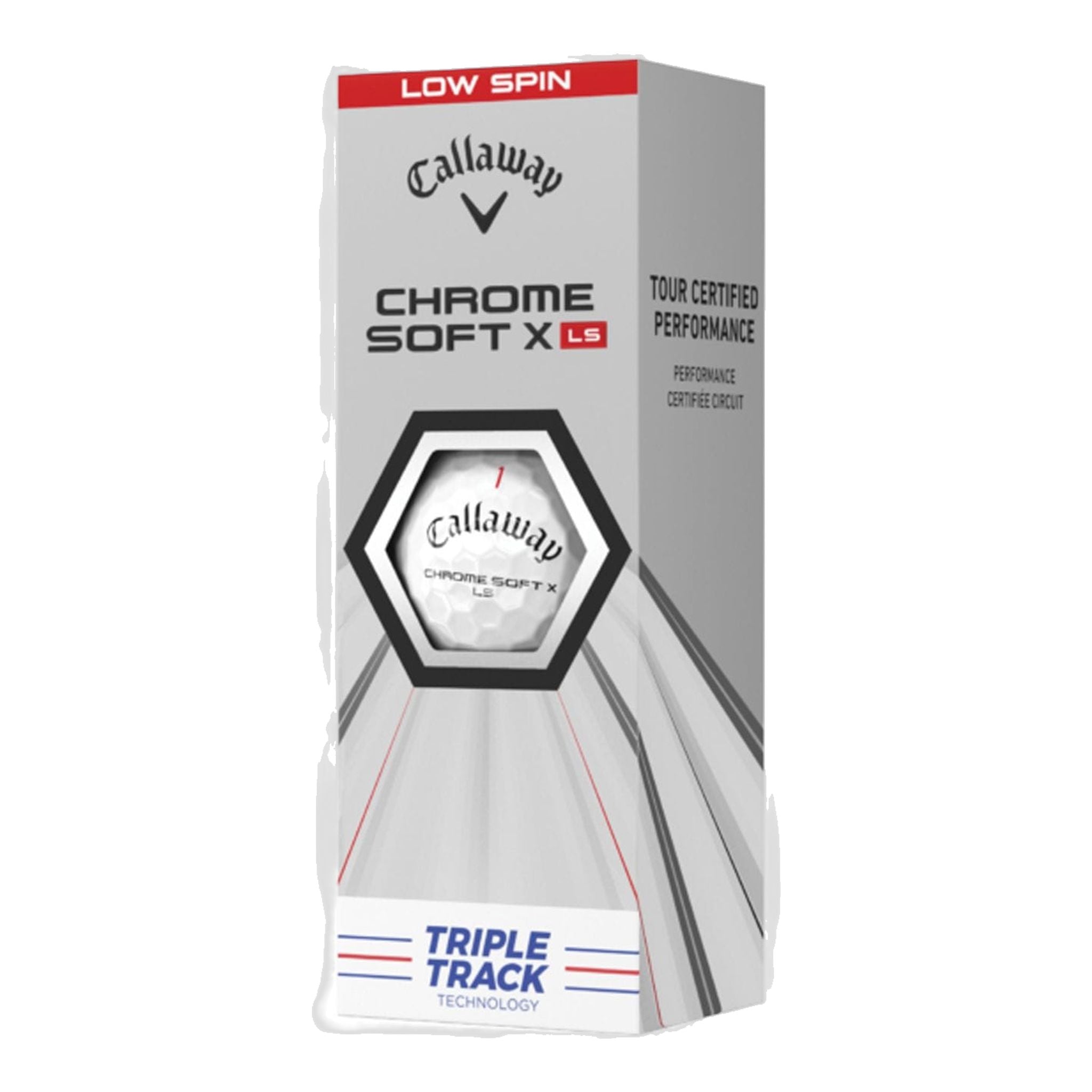 Balles de golf Callaway Chromesoft X LS Triple Track 2021, lot de 12, blanches
